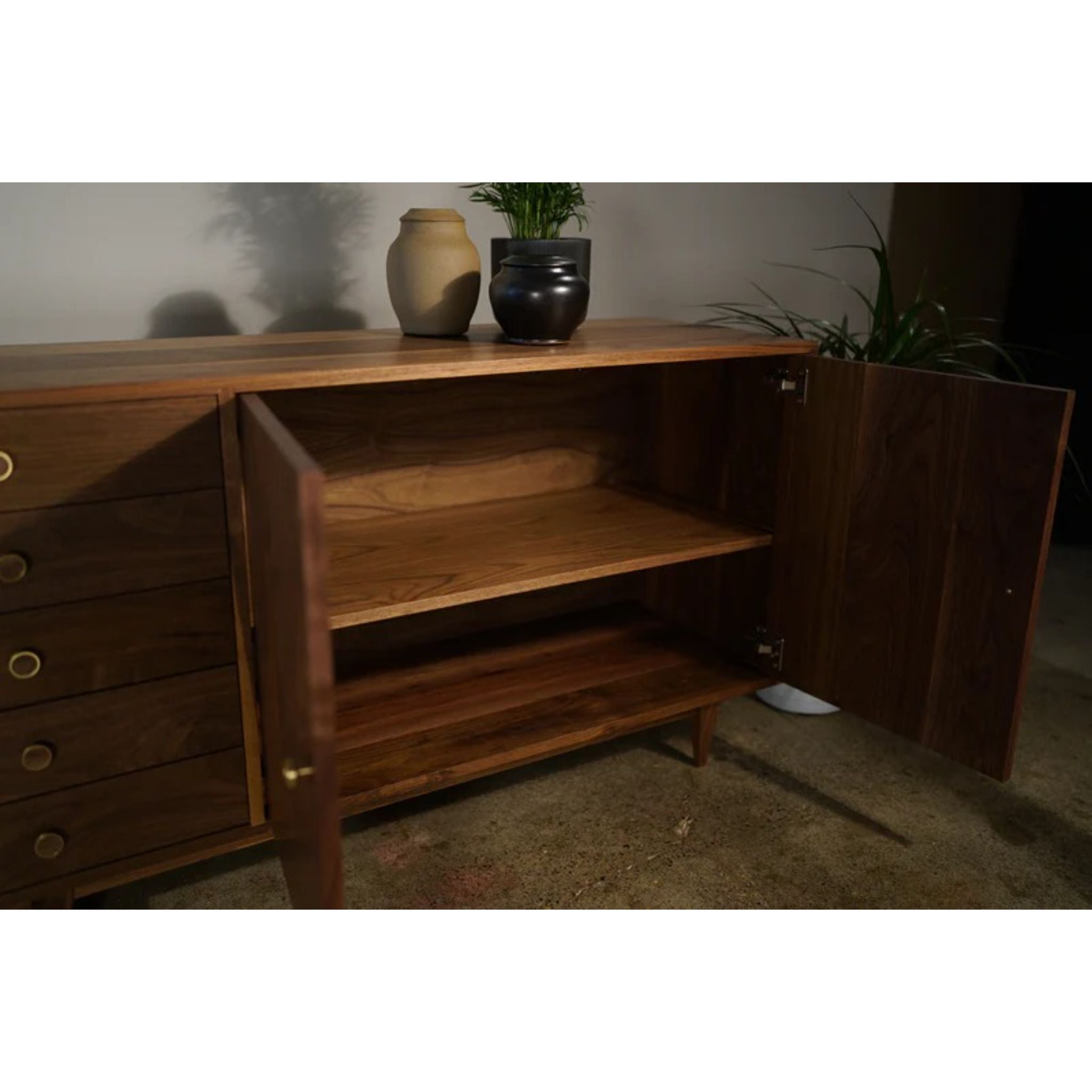 Armocido Buffet CN36 Opened Doors View by Tomfoolery Wood Co