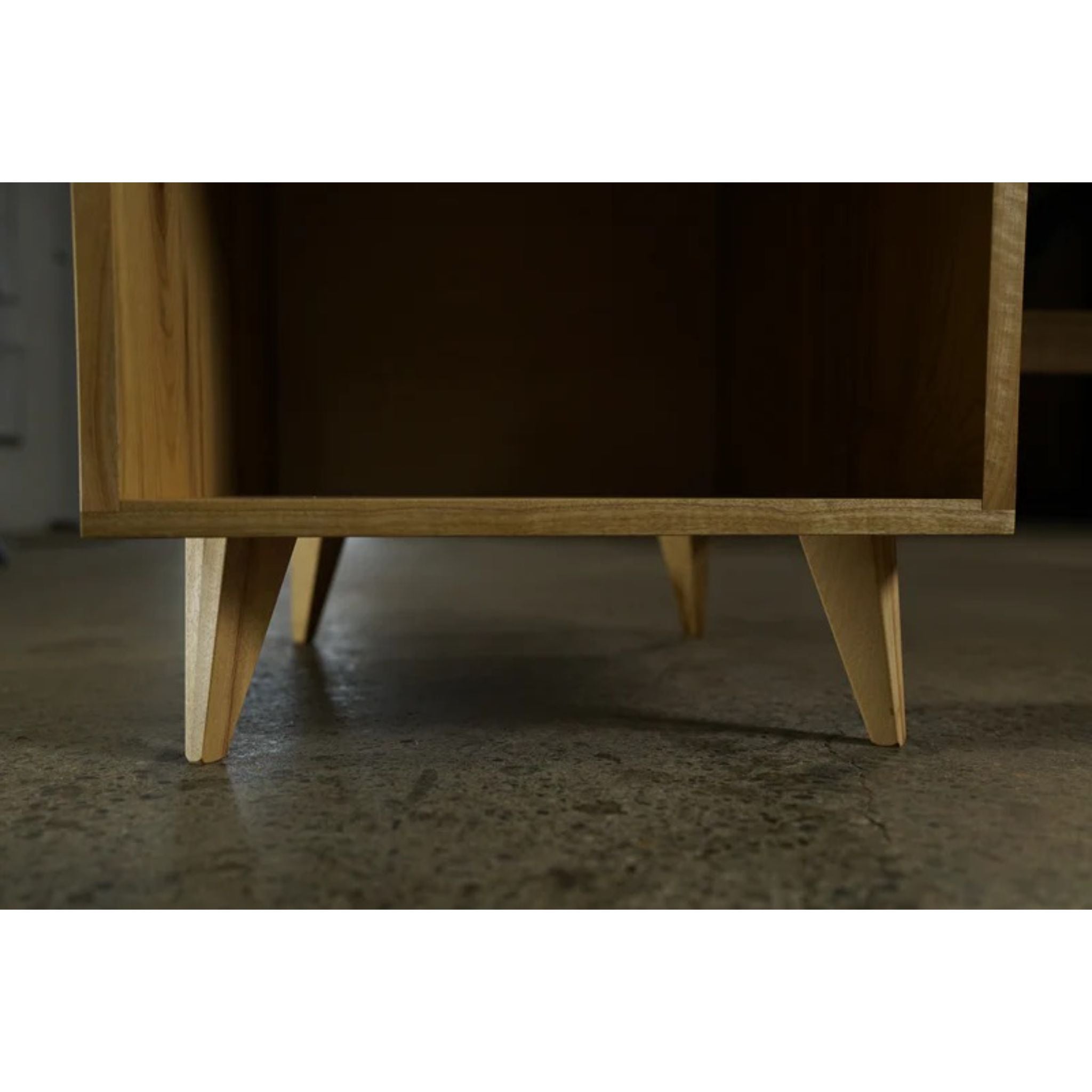Bakewell Desk DK01 Bottom View by Tomfoolery Wood Co