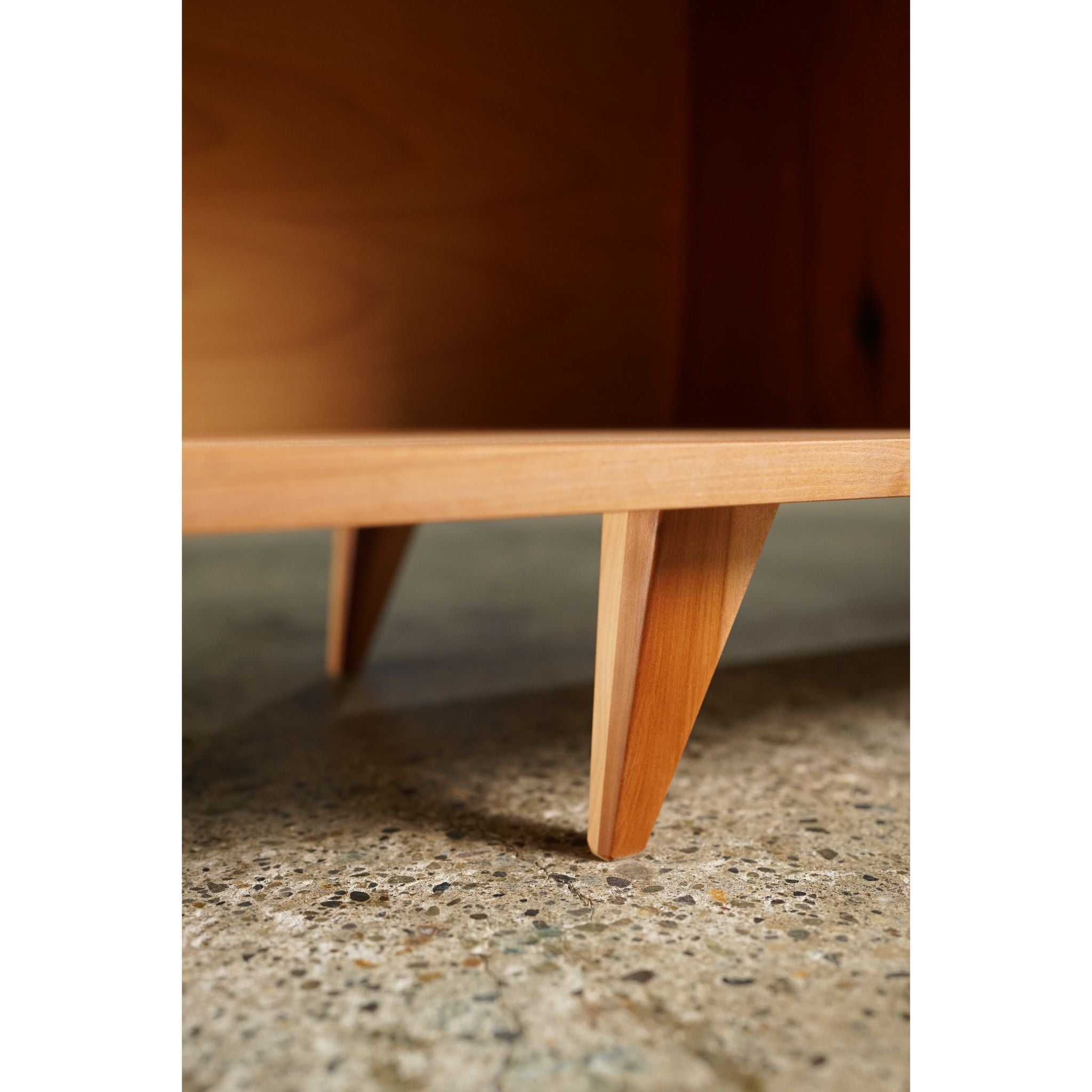 Bakewell Vinyl Console CN16 Bottom View by Tomfoolery Wood Co
