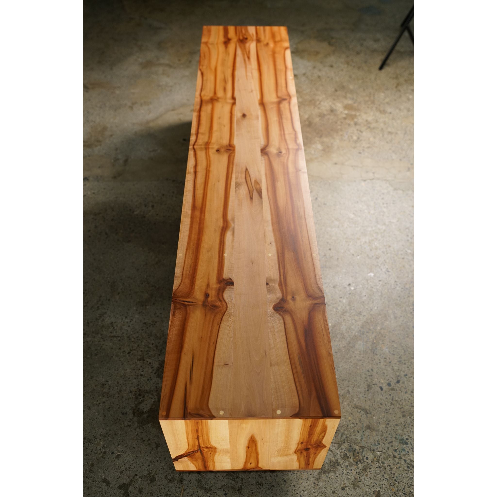 Bakewell Vinyl Console CN16 Top left Corner View by Tomfoolery Wood Co