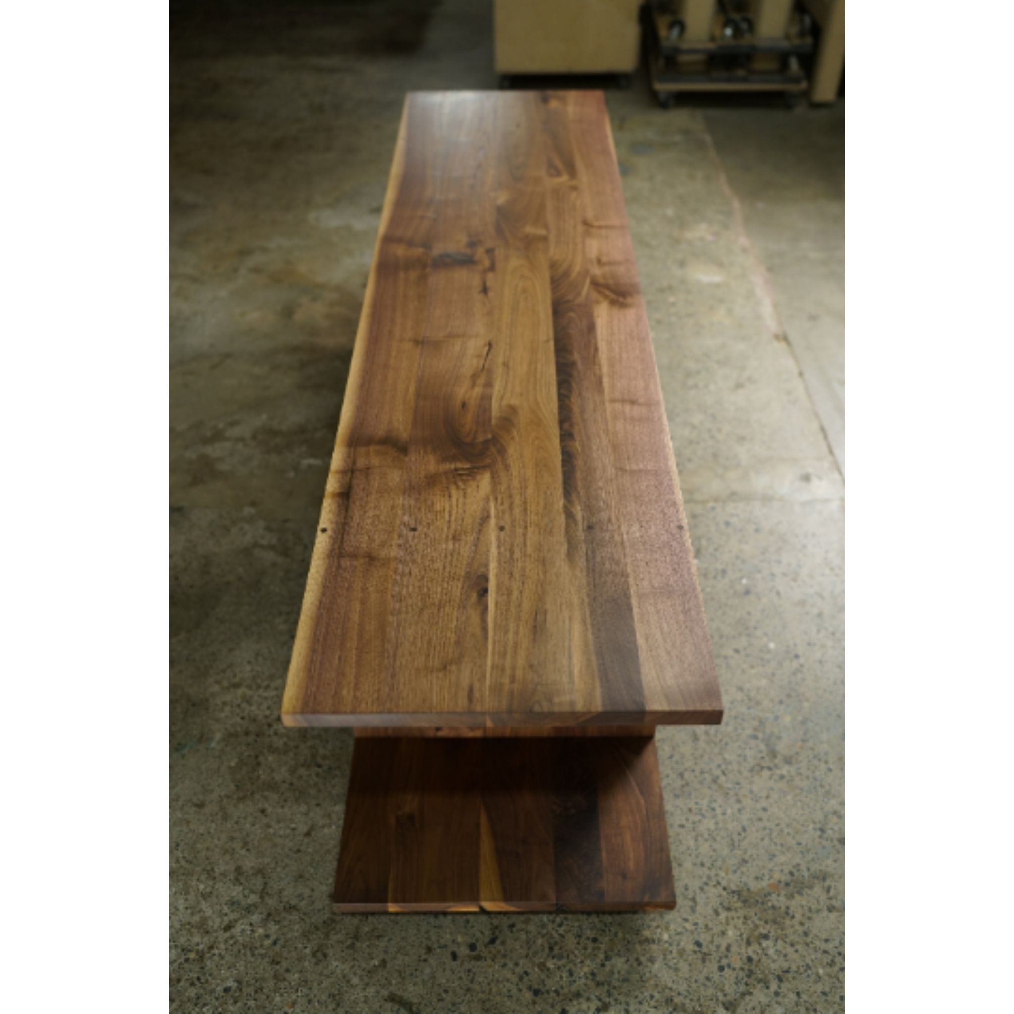 Batanian Console Table CN28 Top Left Corner View by Tomfoolery Wood Co