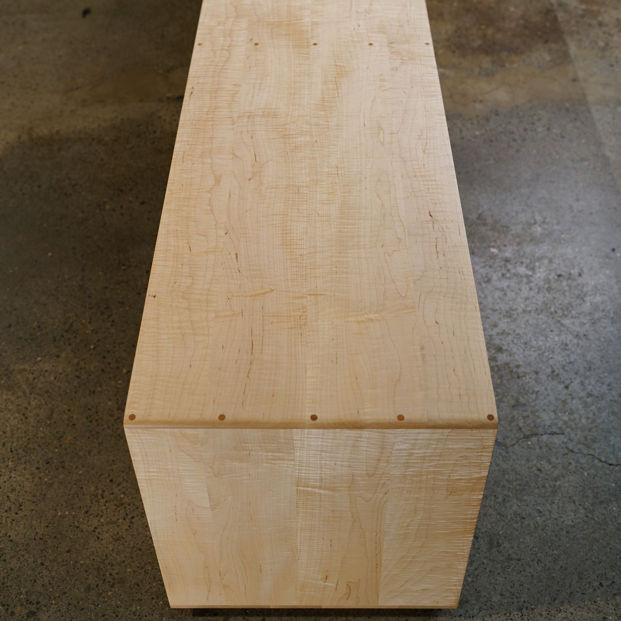 Bell Console 96W CN07 Left Upside View by Tomfoolery Wood Co