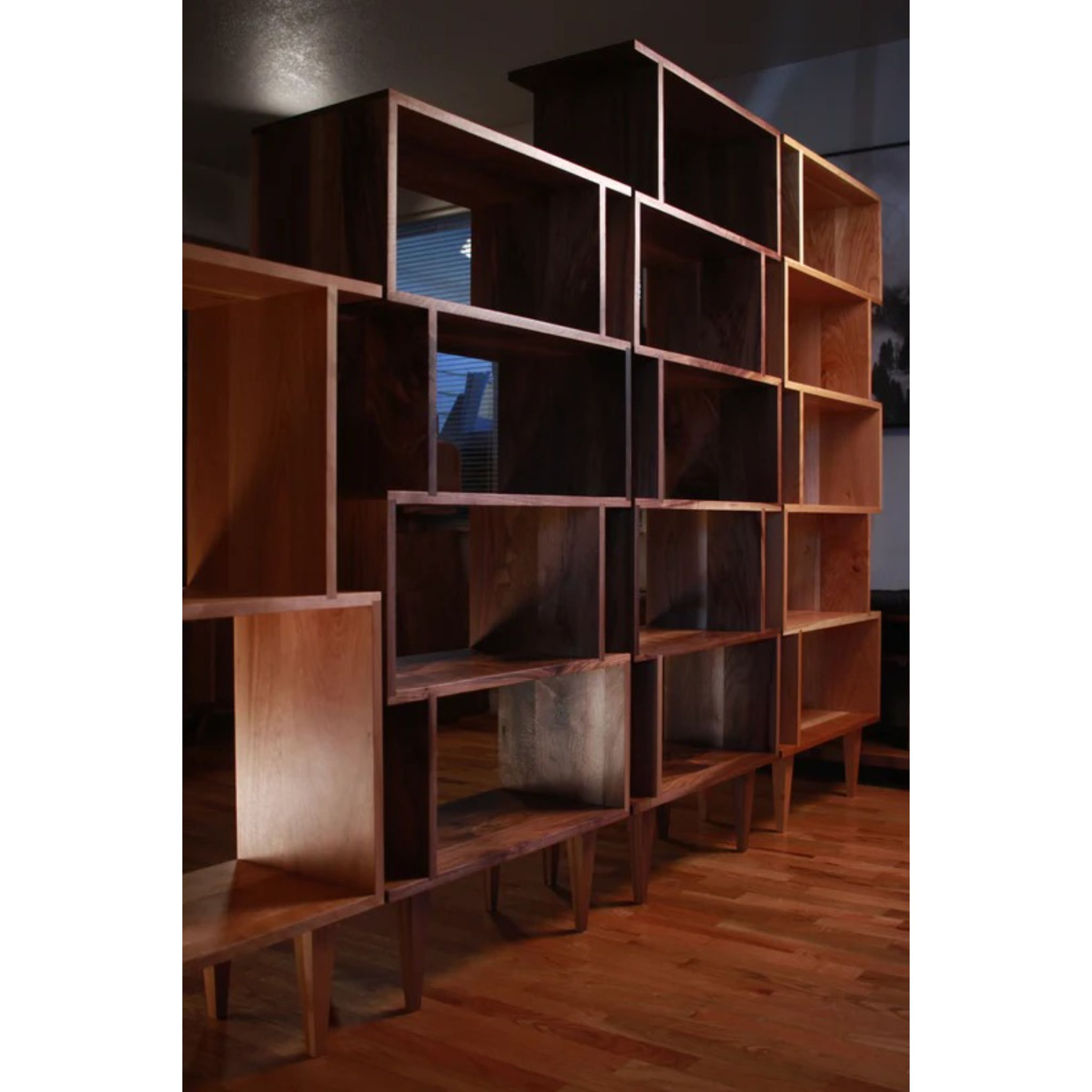 Boot Offstack Bookcase (TERTIARY) BC24 Left Side View by Tomfoolery Wood Co