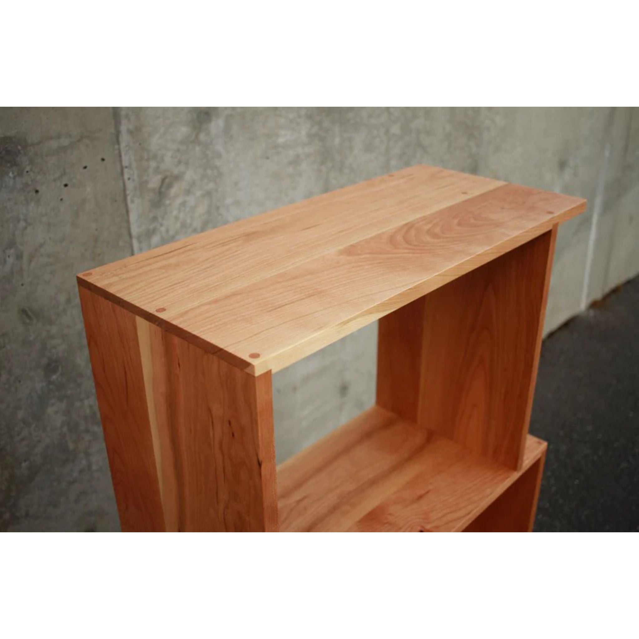 Boot Offstack Bookcase (TERTIARY) BC24 Top Side View by Tomfoolery Wood Co