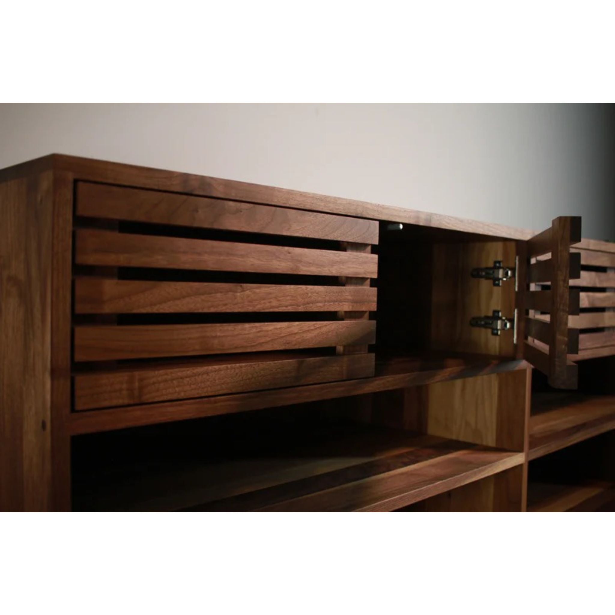 Bork Storage Console CN41 Closeup View by Tomfoolery Wood Co
