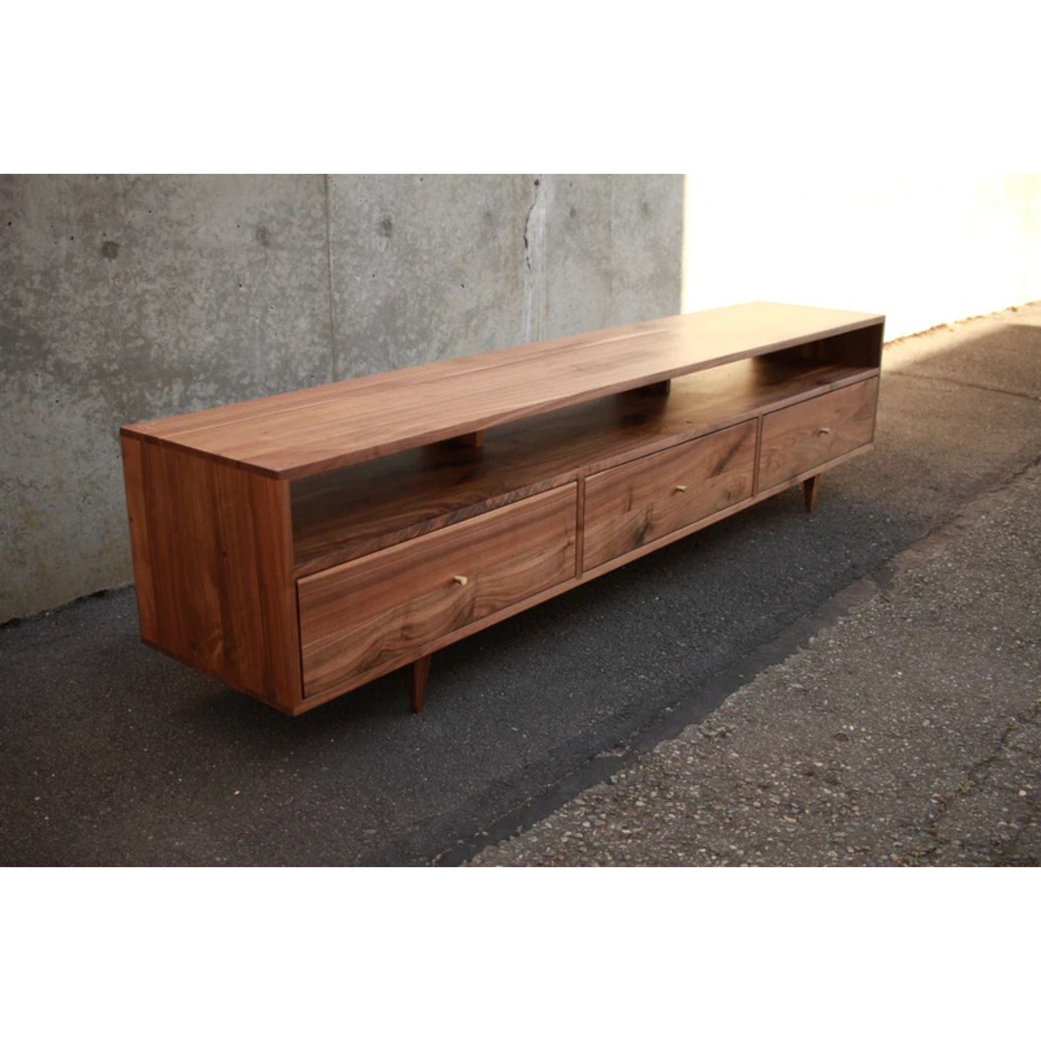 Brooklyn Console CN56 Left Top View by Tomfoolery Wood Co	