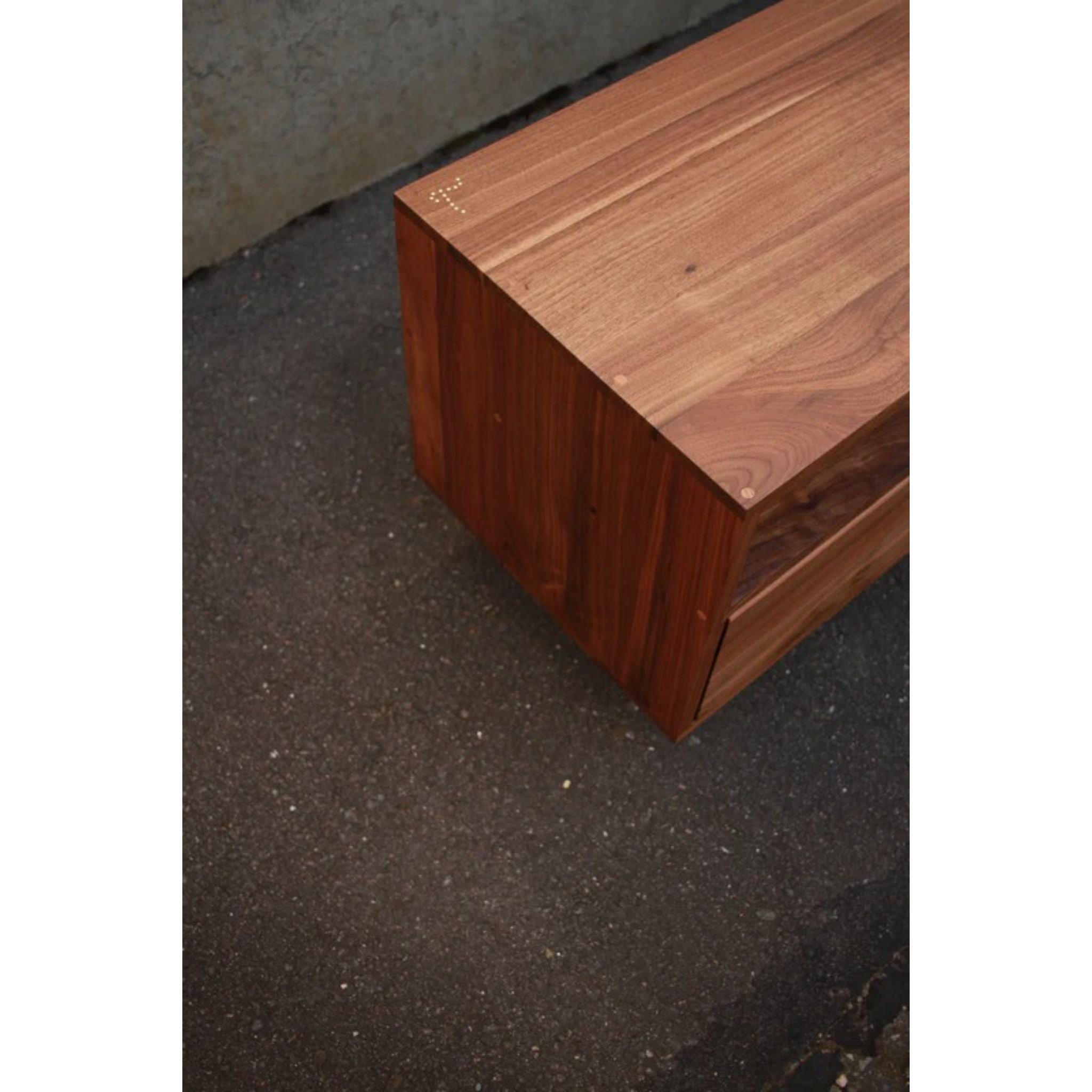 Brooklyn Console CN56 Top Left Corner by Tomfoolery Wood Co