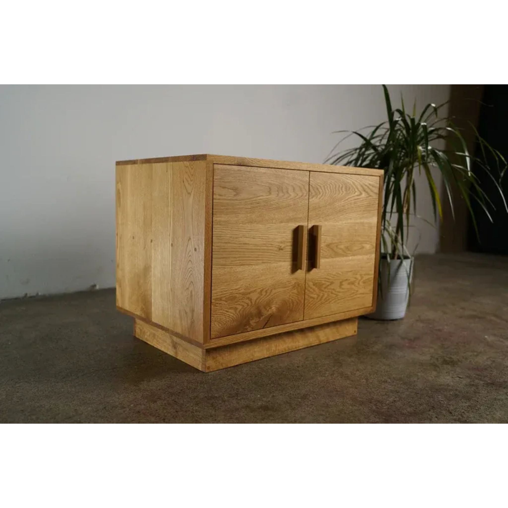 Connor Media Cabinet CB08 Full Side View by Tomfoolery Wood Co