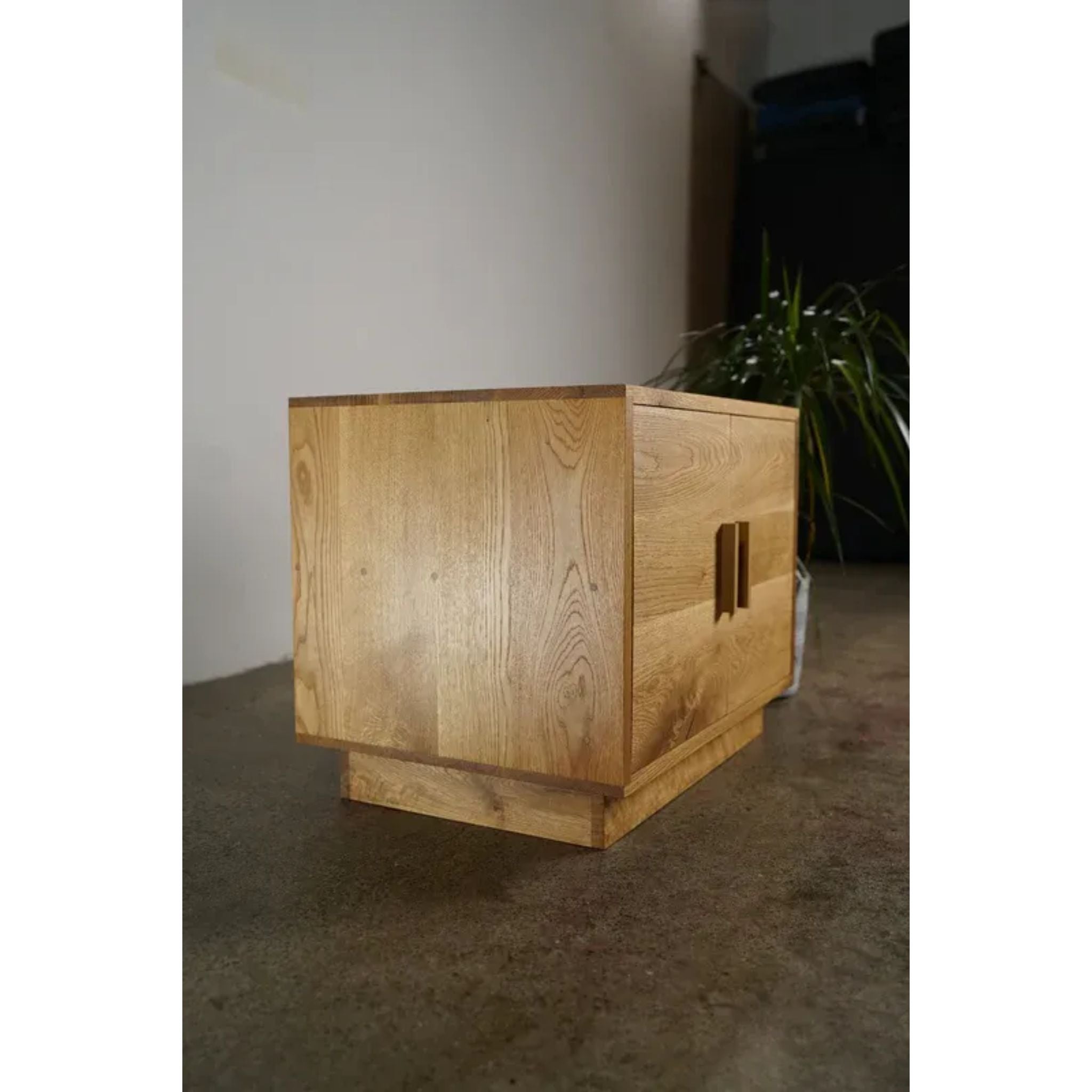 Connor Media Cabinet CB08 Left Side View by Tomfoolery Wood Co