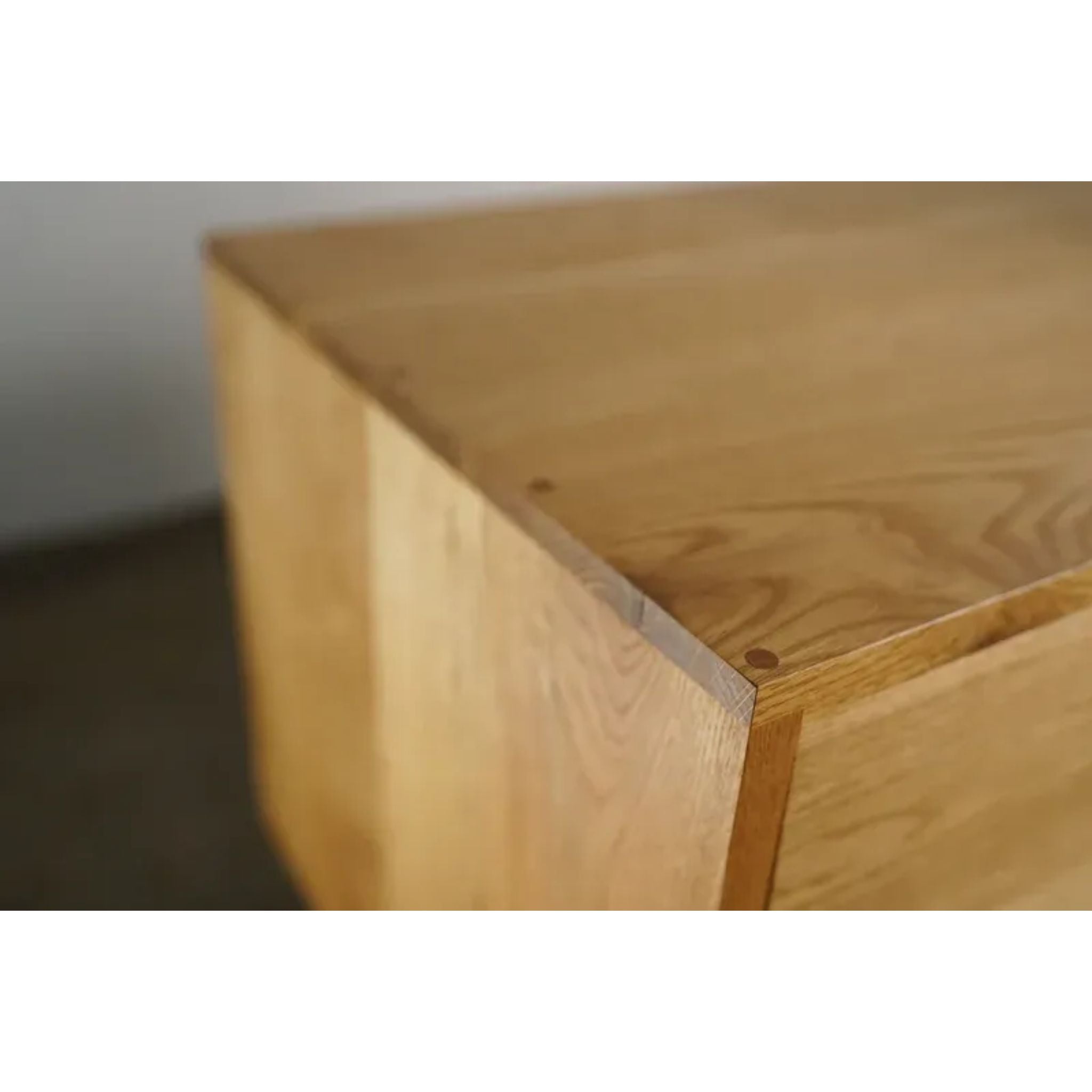 Connor Media Cabinet CB08 Top Left Corner View by Tomfoolery Wood Co