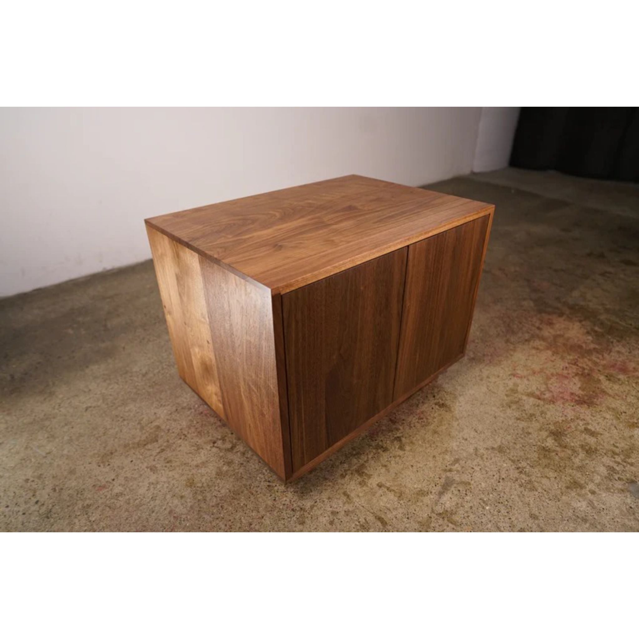 Connor Media Console CN35 Top Side View by Tomfoolery Wood Co