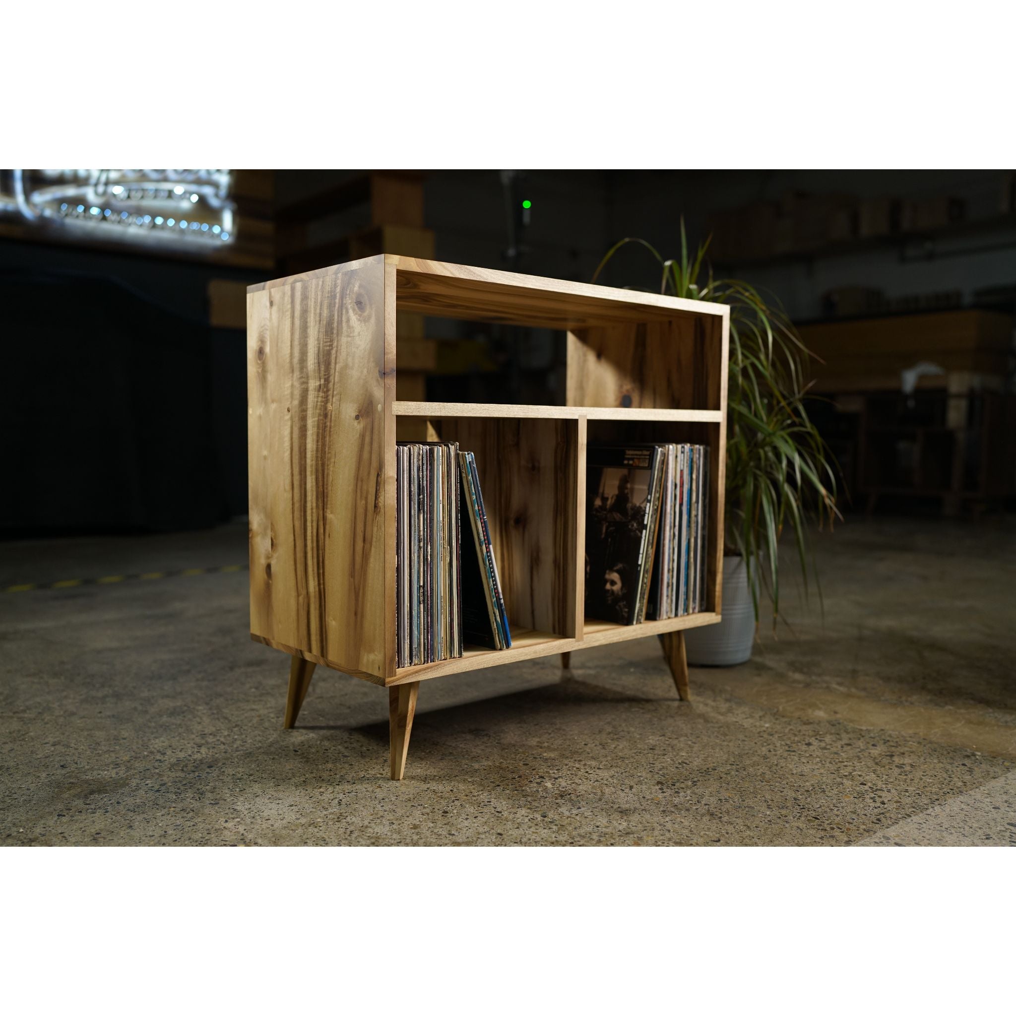 Corio Vinyl Console CN01 Front View by Tomfoolery Wood Co