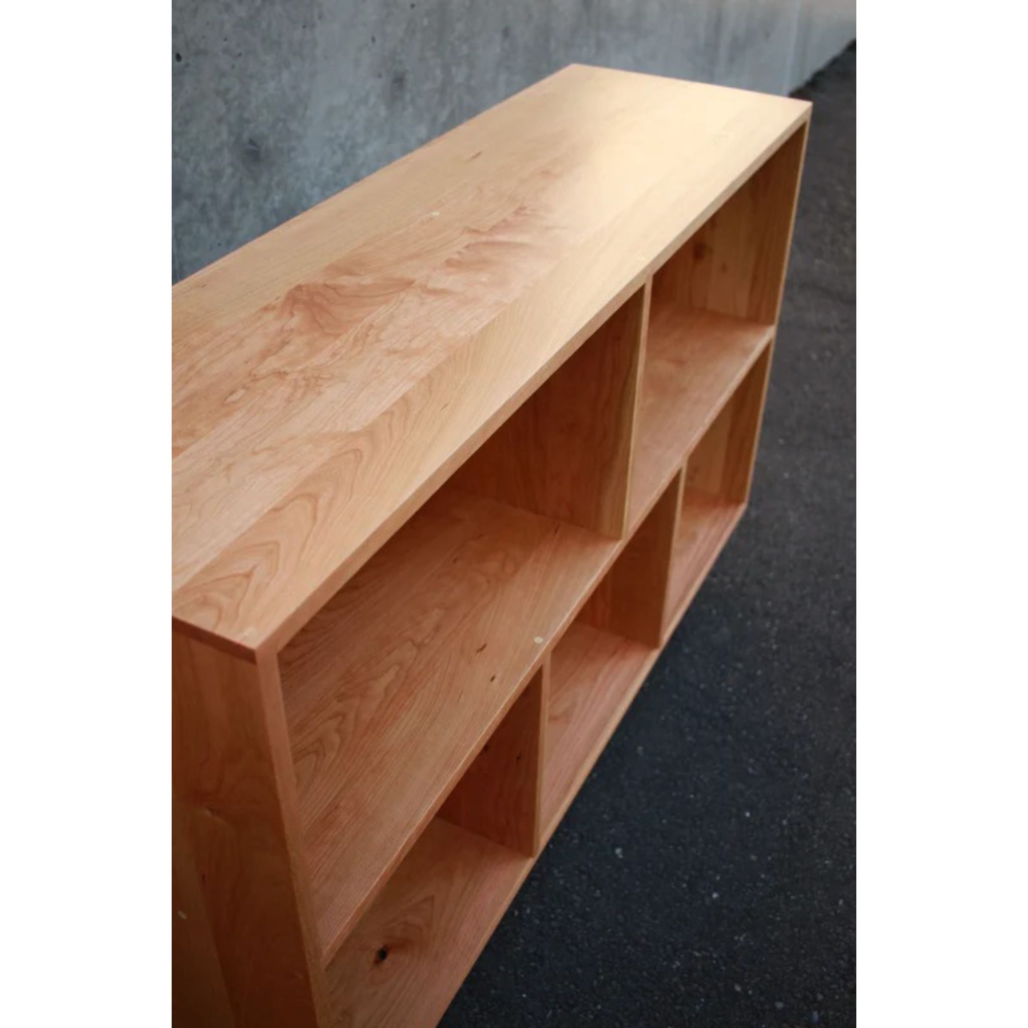 Couzens Vinyl Console CN77 Top Left Side View by Tomfoolery Wood Co