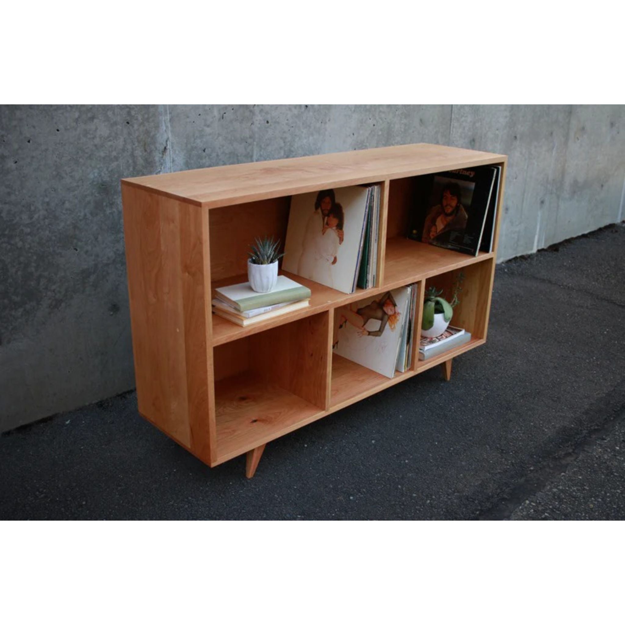 Couzens Vinyl Console CN77 Top Side Outdoor View by Tomfoolery Wood Co