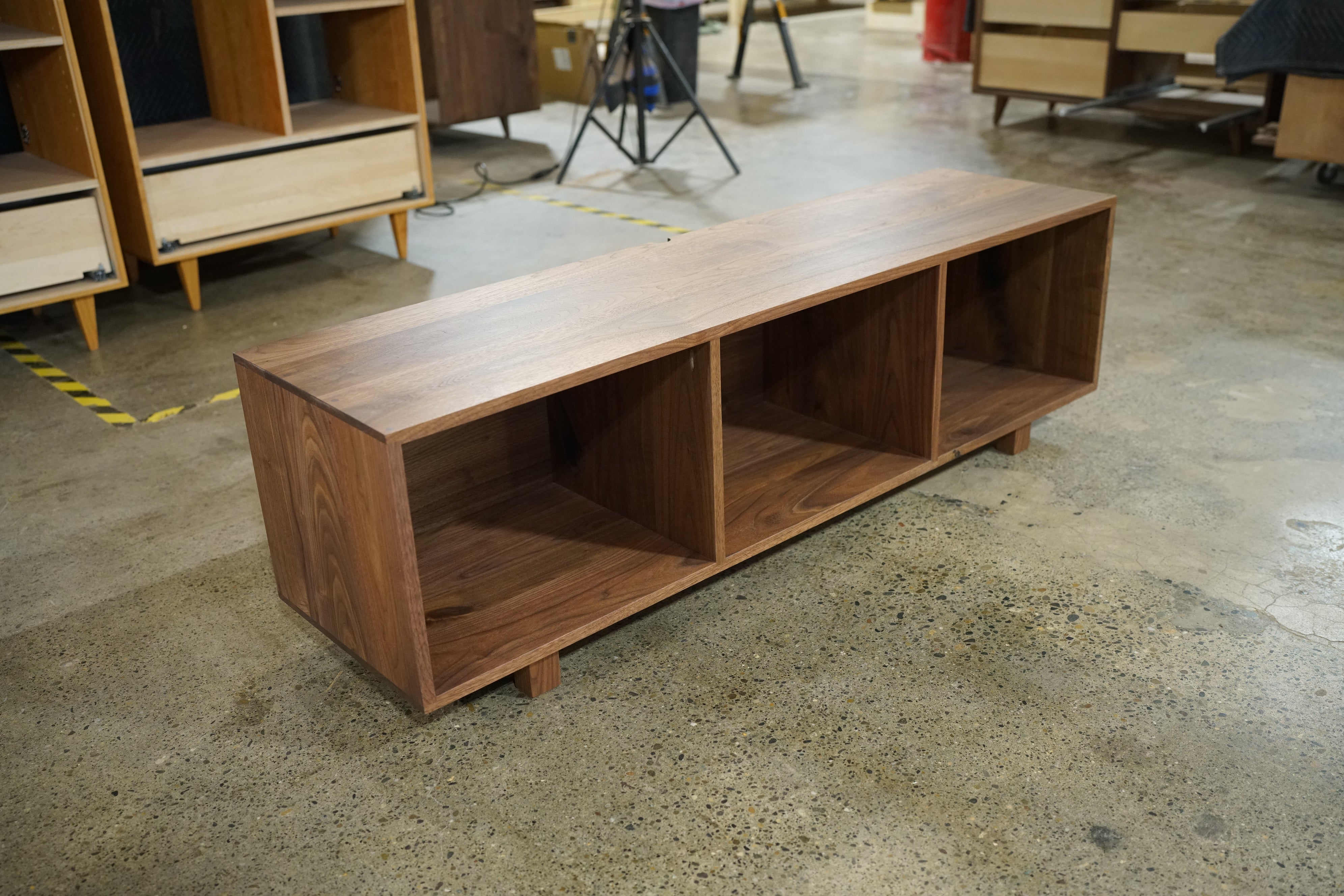 Cubby Bench, in Walnut 60"W
