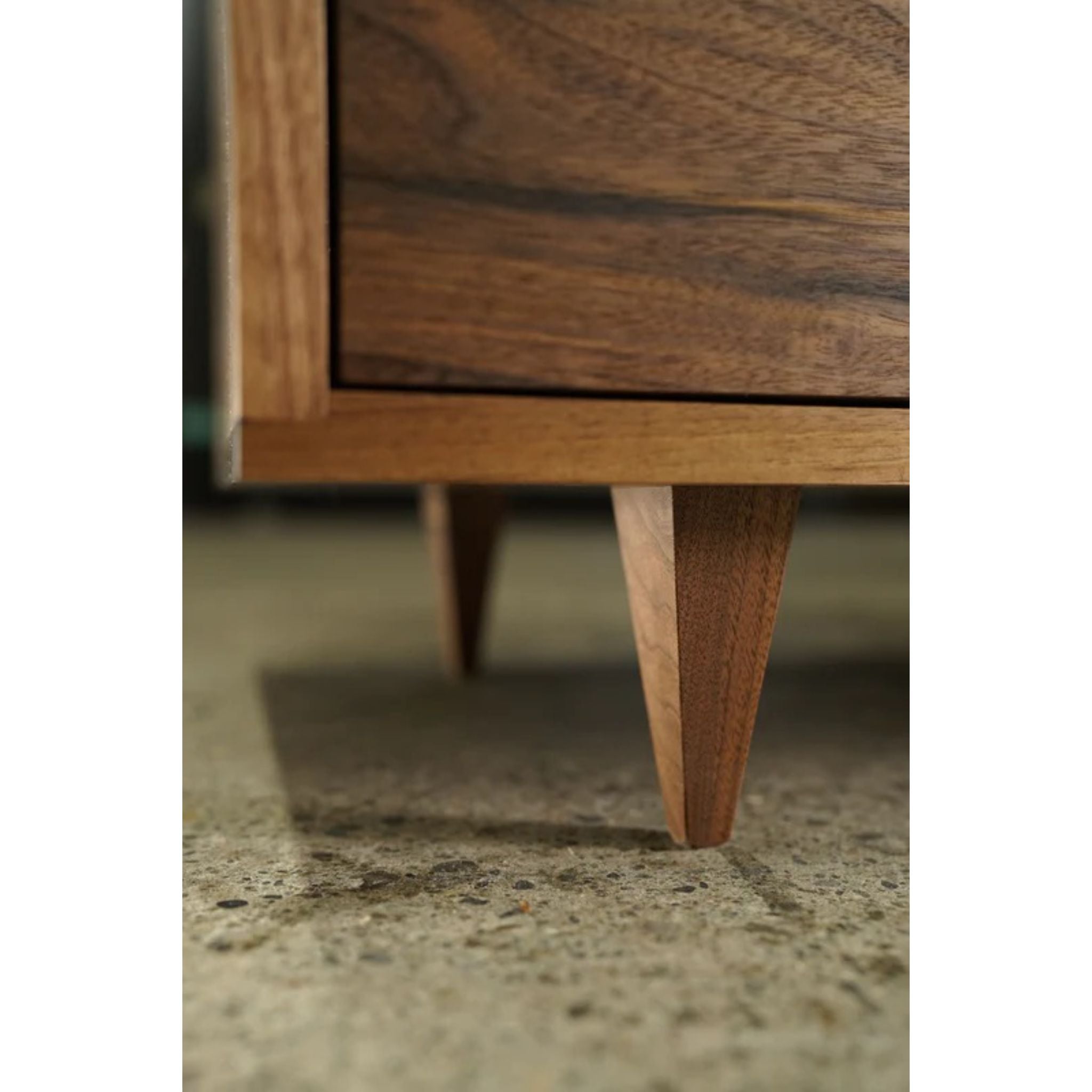 Danish Modern Console 100 W CN21 Bottom View by Tomfoolery Wood Co