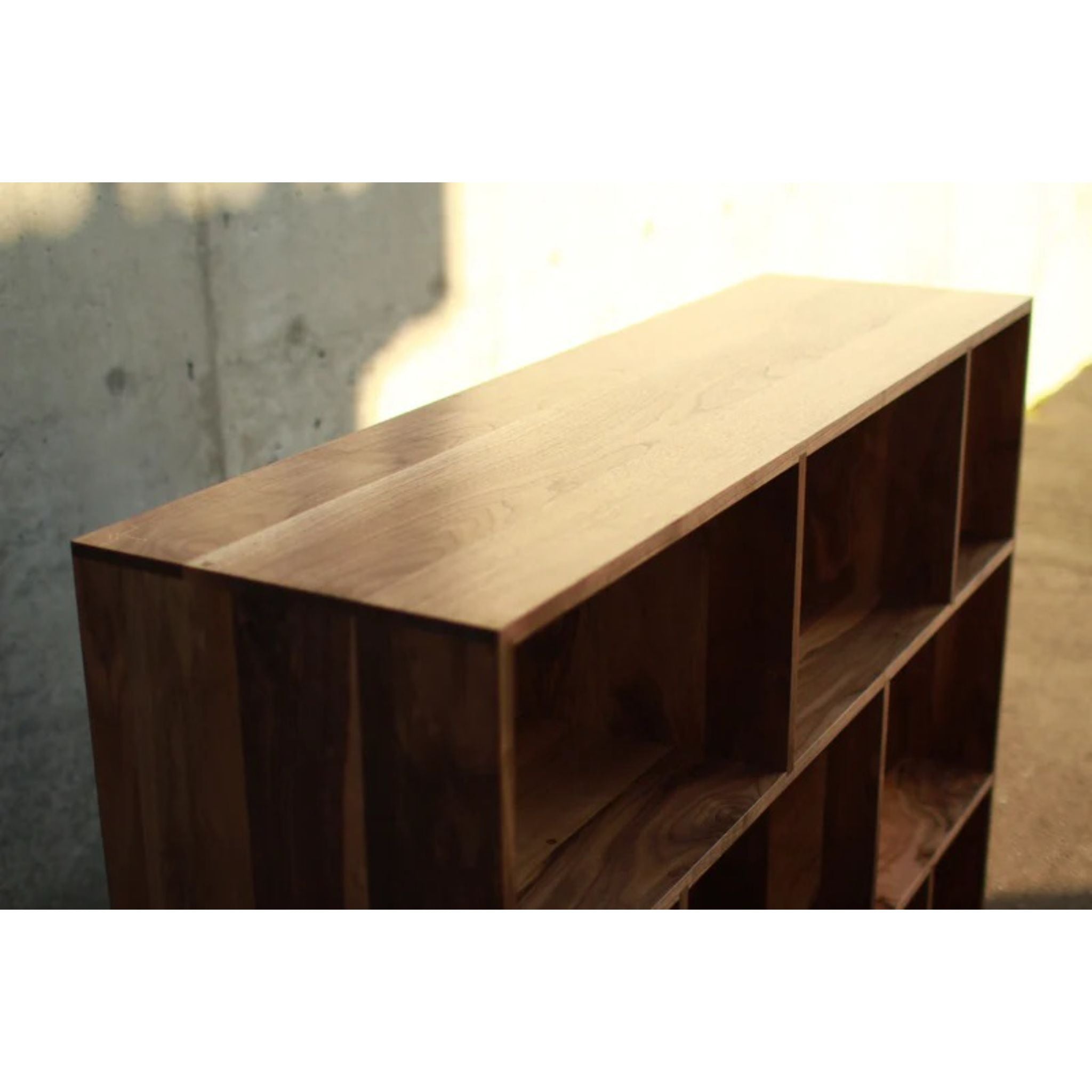 DeBoer Vinyl Console CN95 Top Side View by Tomfoolery Wood Co
