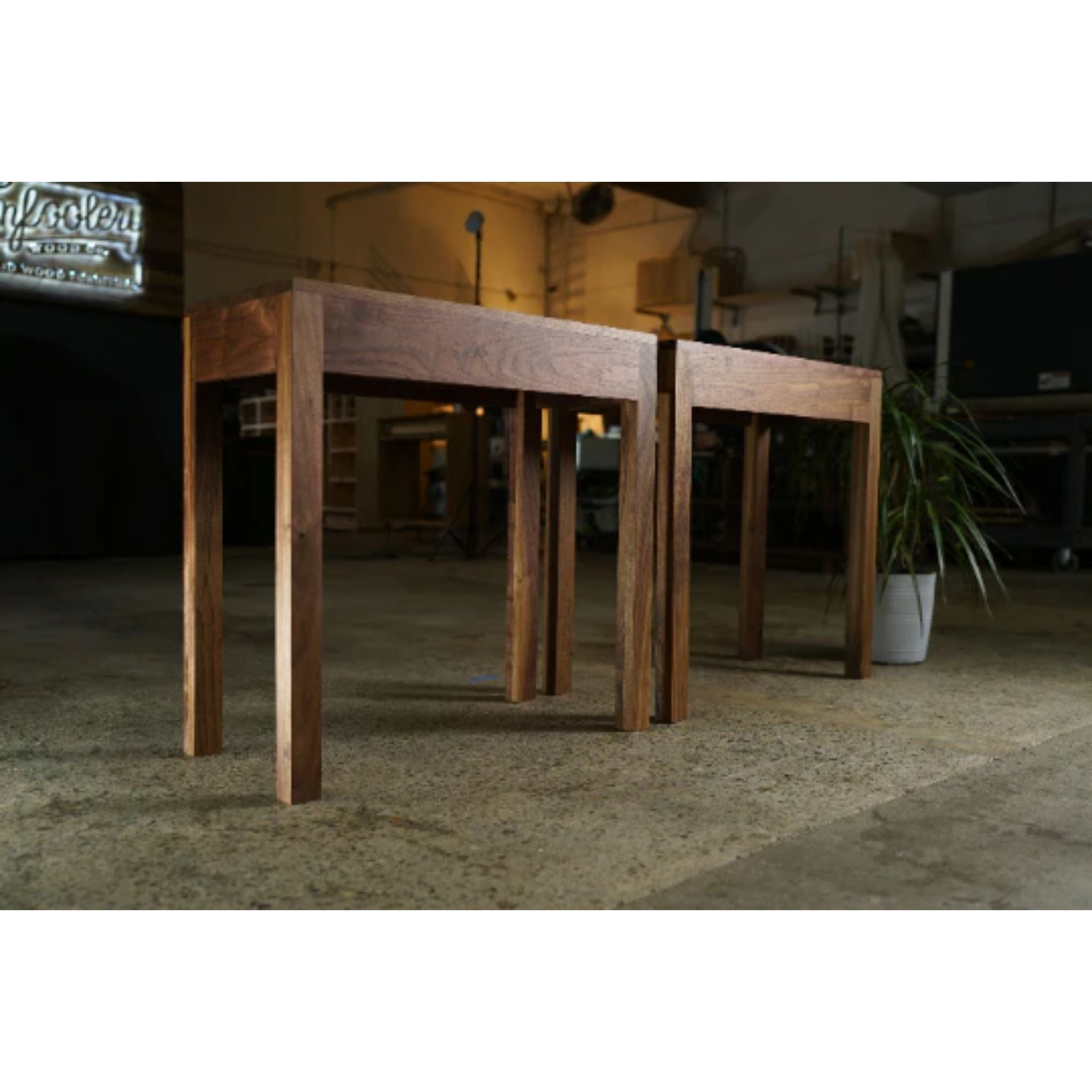 Douglas End Table TB16  Full Side View by Tomfoolery Wood Co