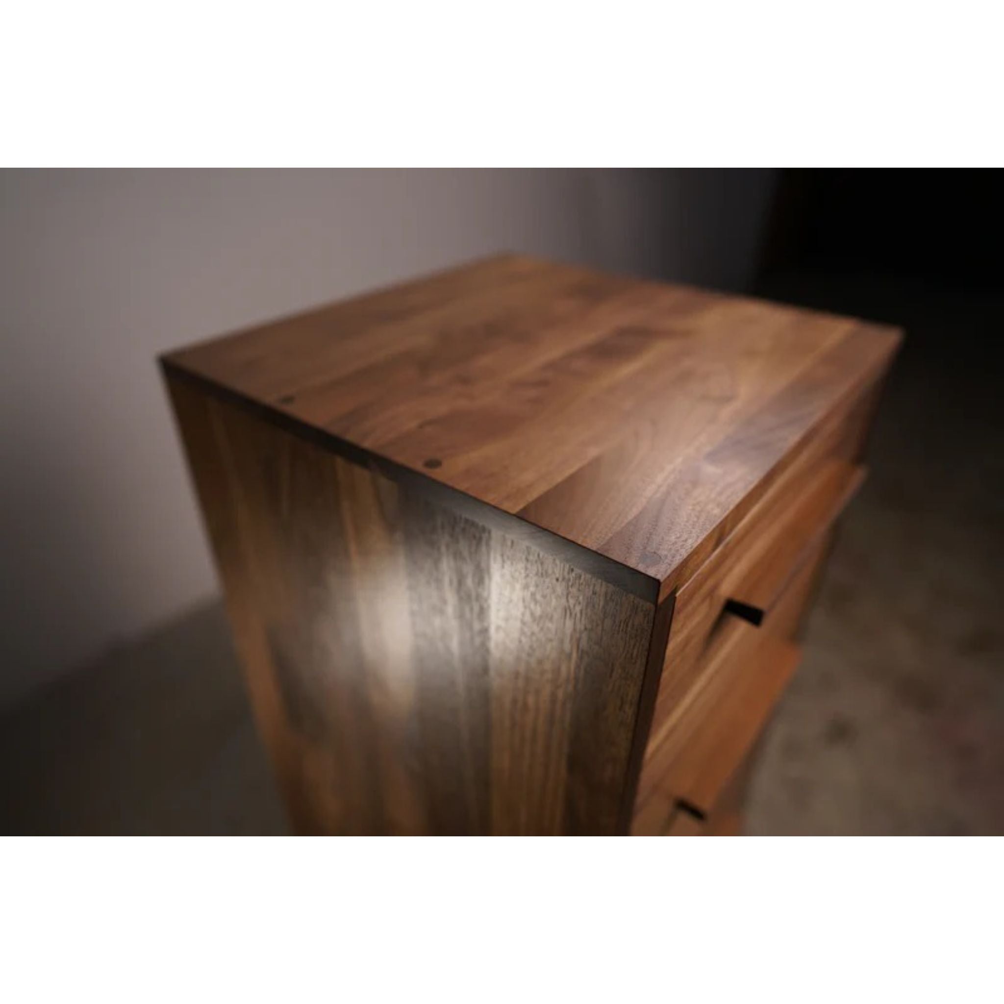 Drawer Tower 3 Drawers Top Side View by Tomfoolery Wood Co