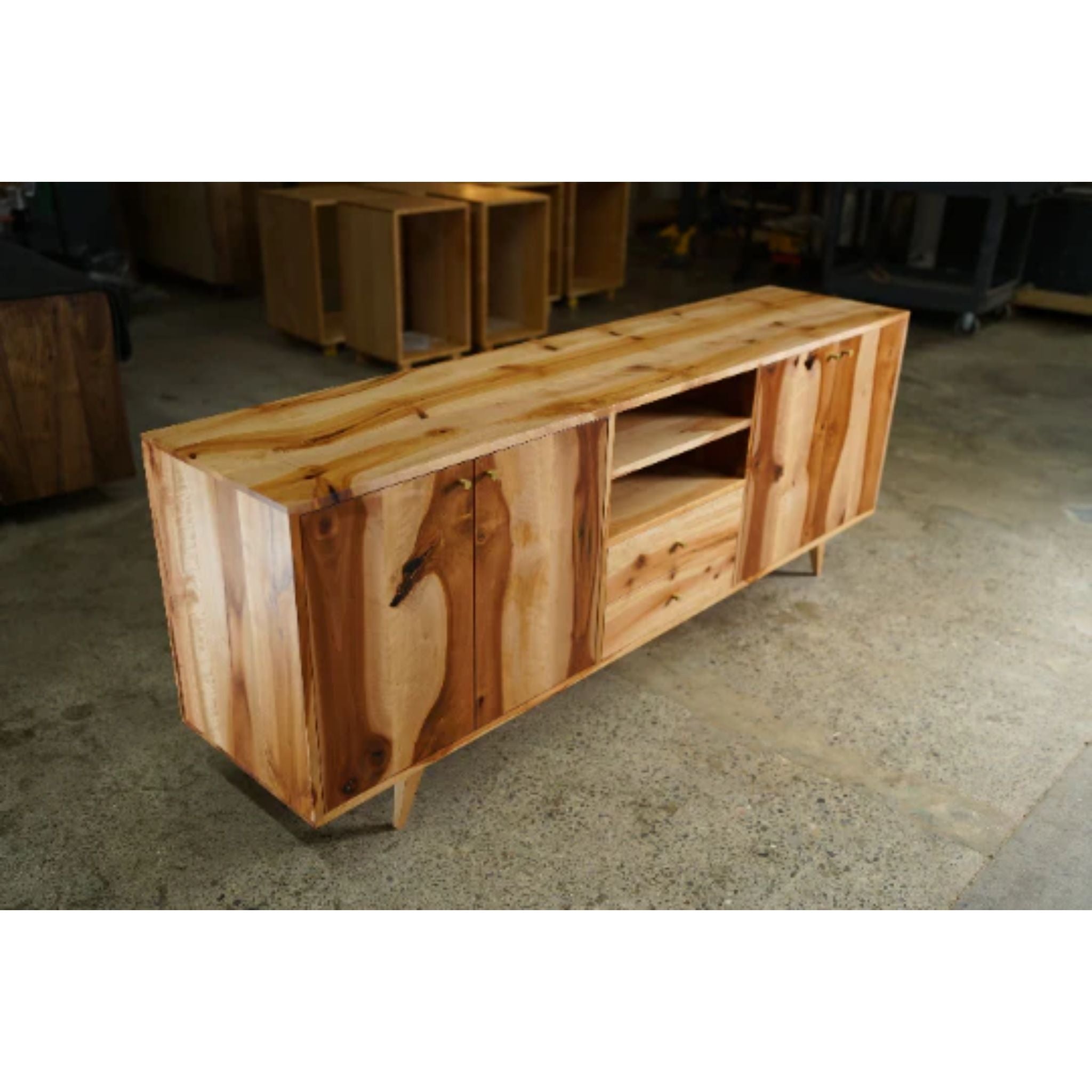 Elwell Buffet CN58 Top Side View by Tomfoolery Wood Co