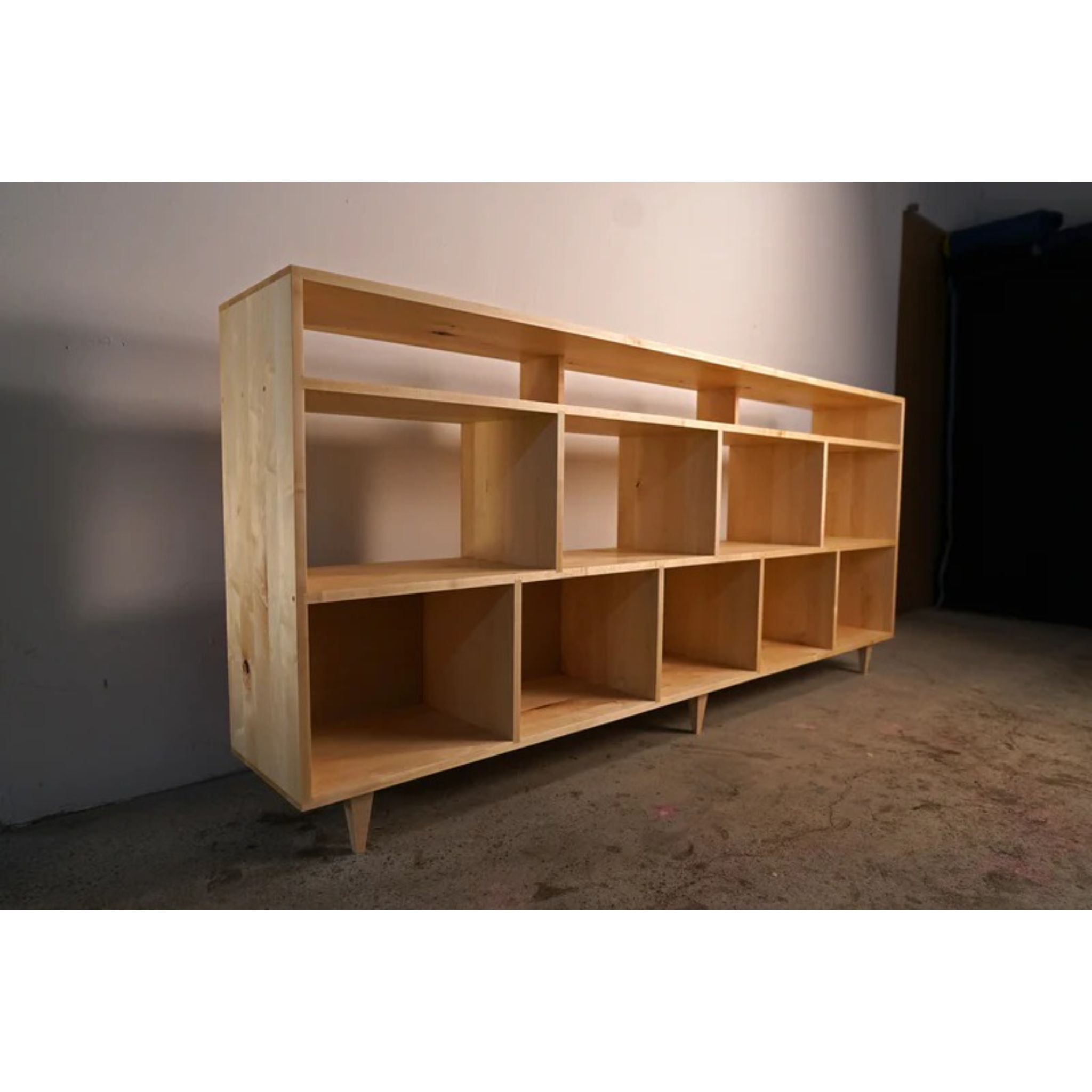 Fields Vinyl Console 90 W CN79 Full View by Tomfoolery Wood Co