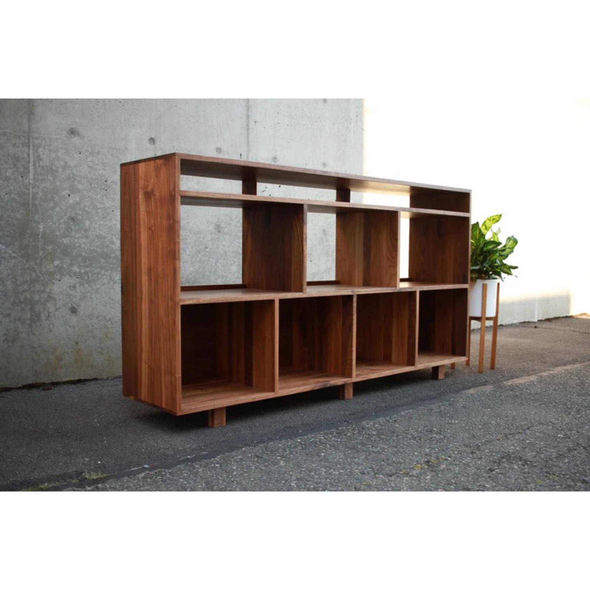 Fields Vinyl Console CN87 Side View by Tomfoolery Wood Co