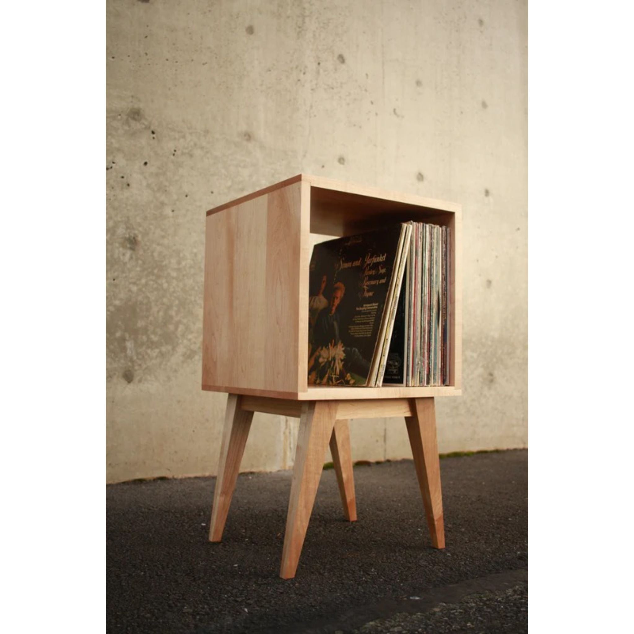 Filipe Vinyl Cubby CN104 Full View by Tomfoolery Wood Co
