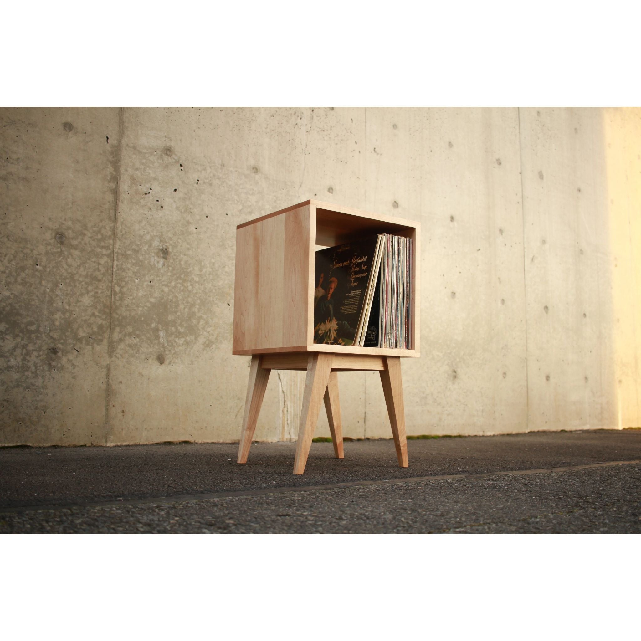 Filipe Vinyl Cubby CN104 Outside View by Tomfoolery Wood Co