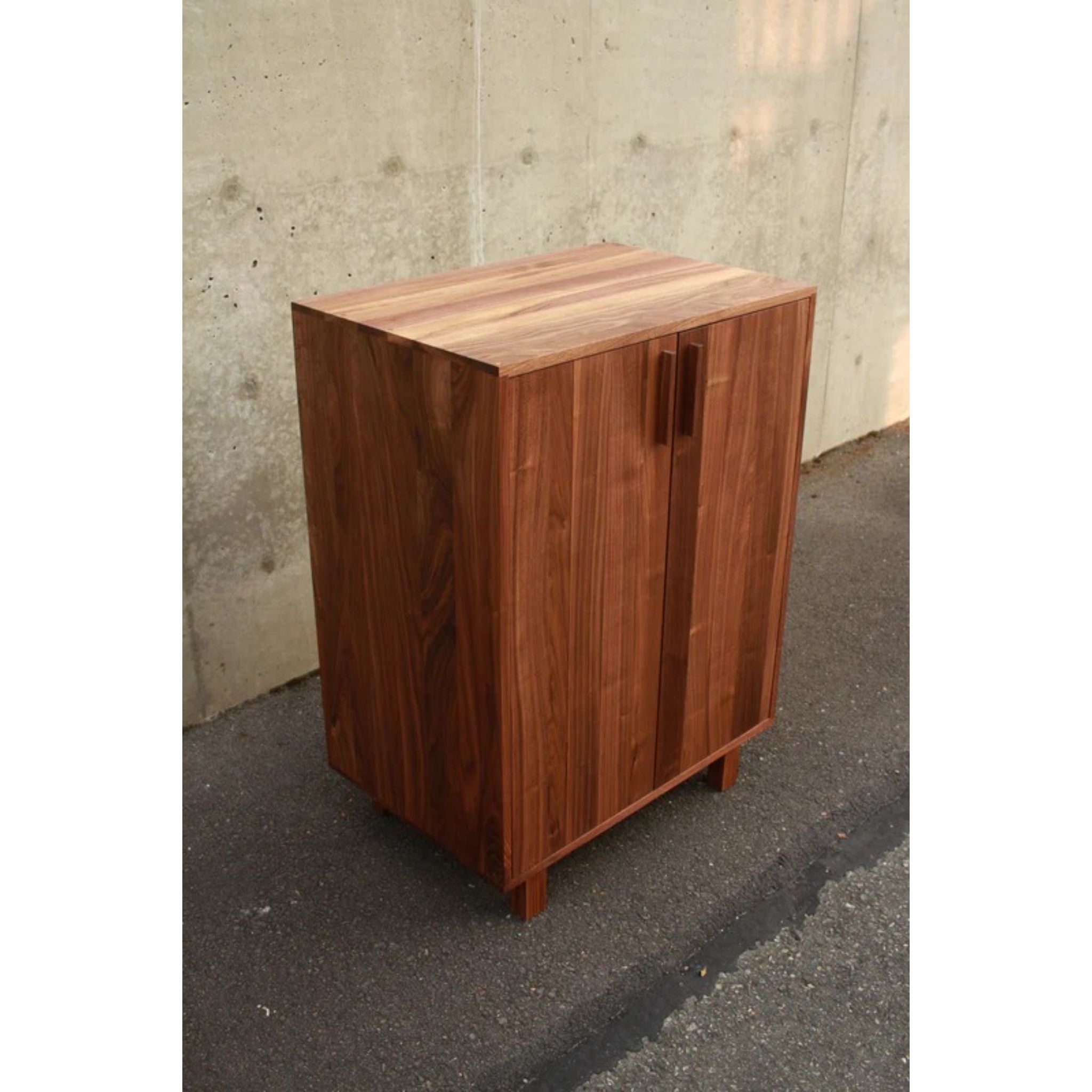 Floor Cabinet CB04 Left Side View by Tomfoolery Wood Co