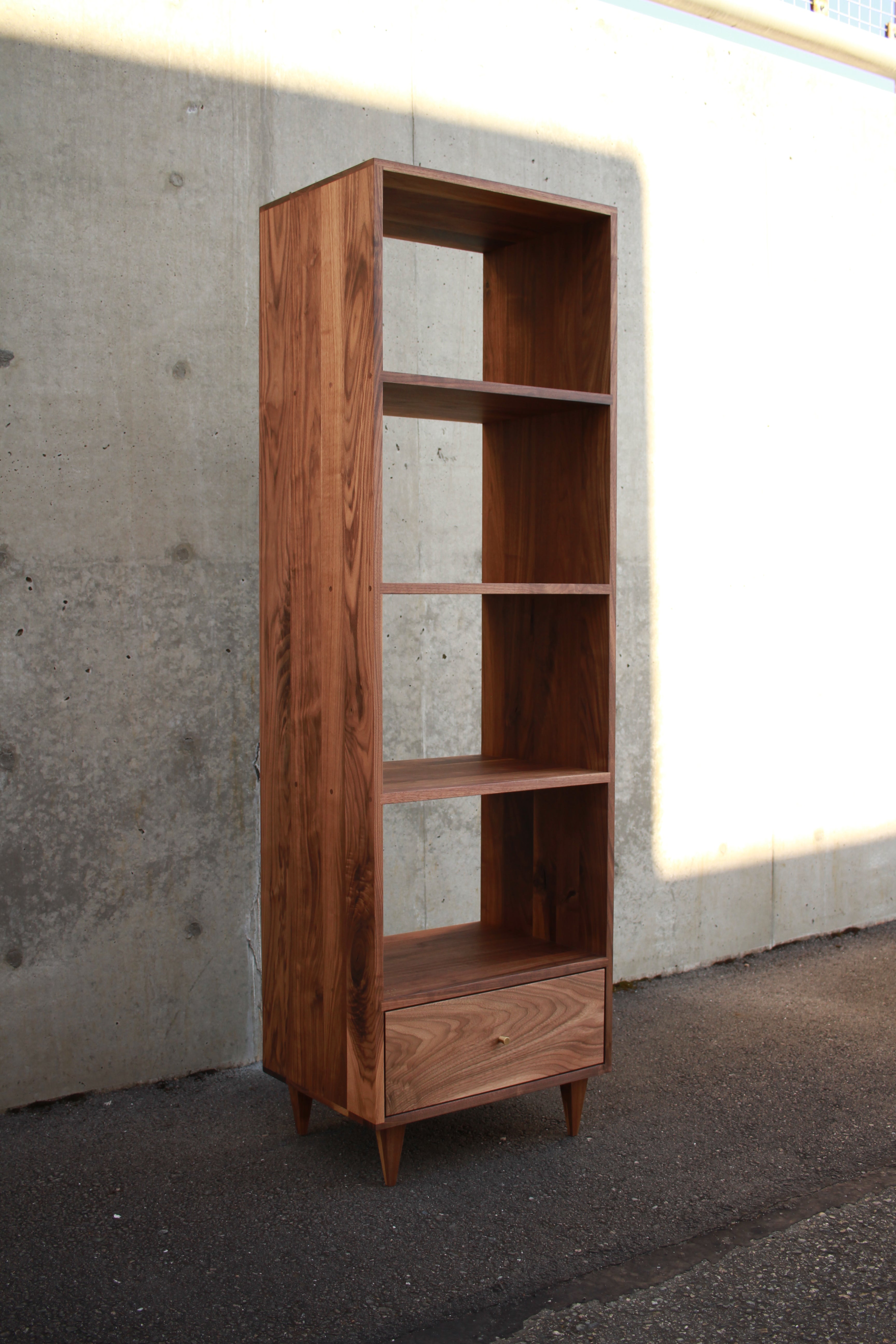 Fullstack Bookcase 2.0 BC05 Full View by Tomfoolery Wood Co