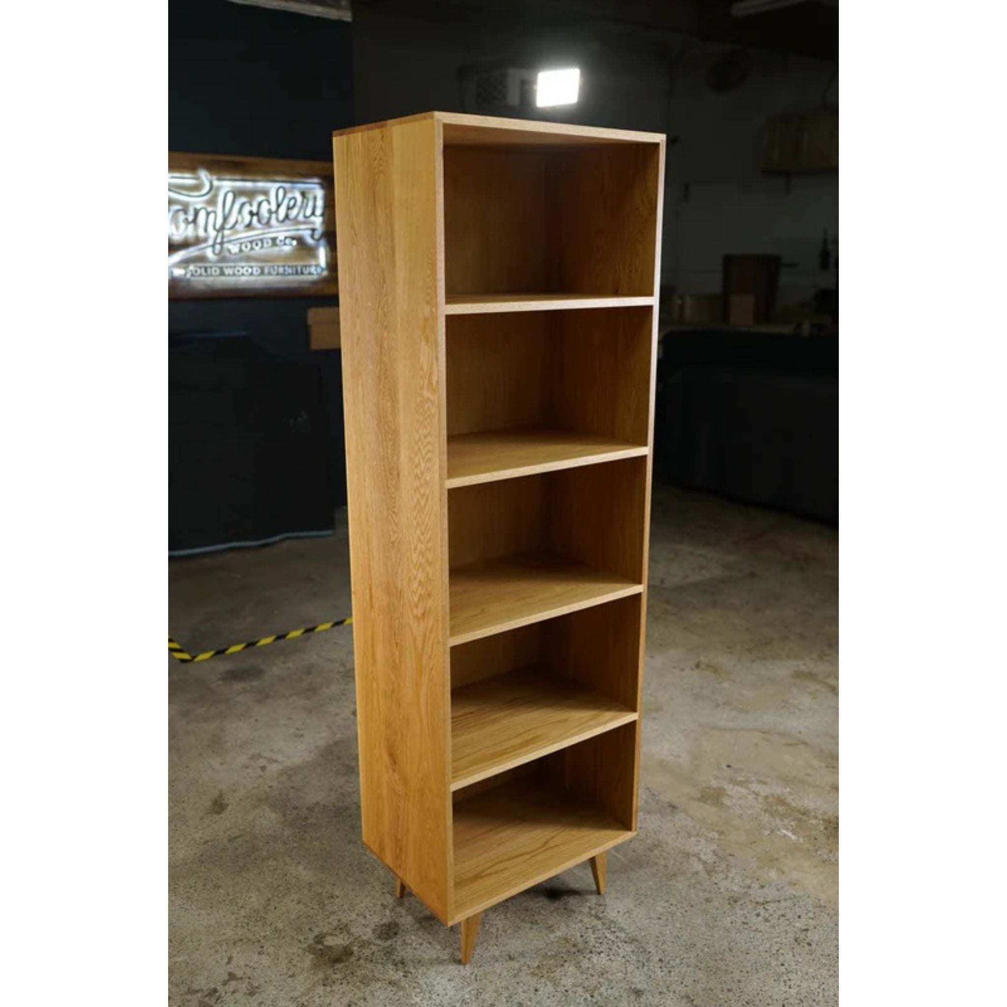 Fullstack Bookcase (Alt) BC06 Front View by Tomfoolery Wood Co