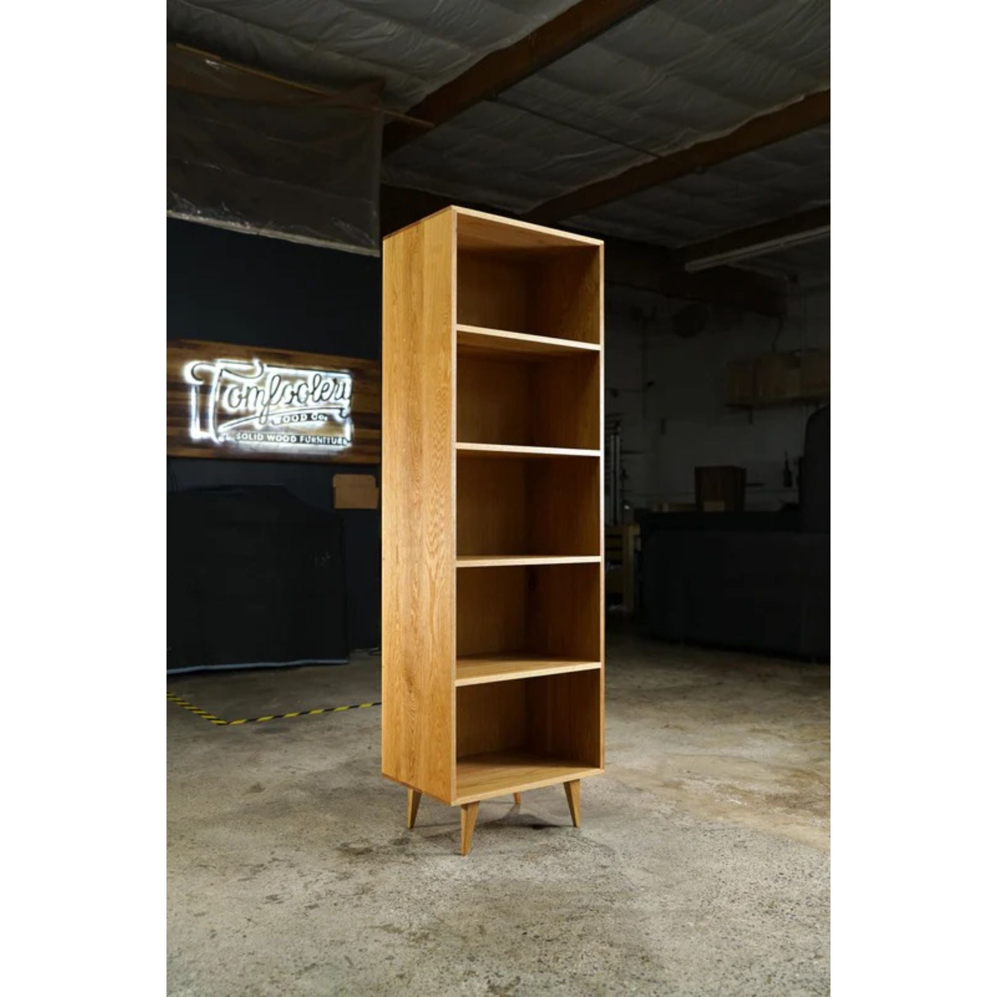 Fullstack Bookcase (Alt) BC06 Full View by Tomfoolery Wood Co