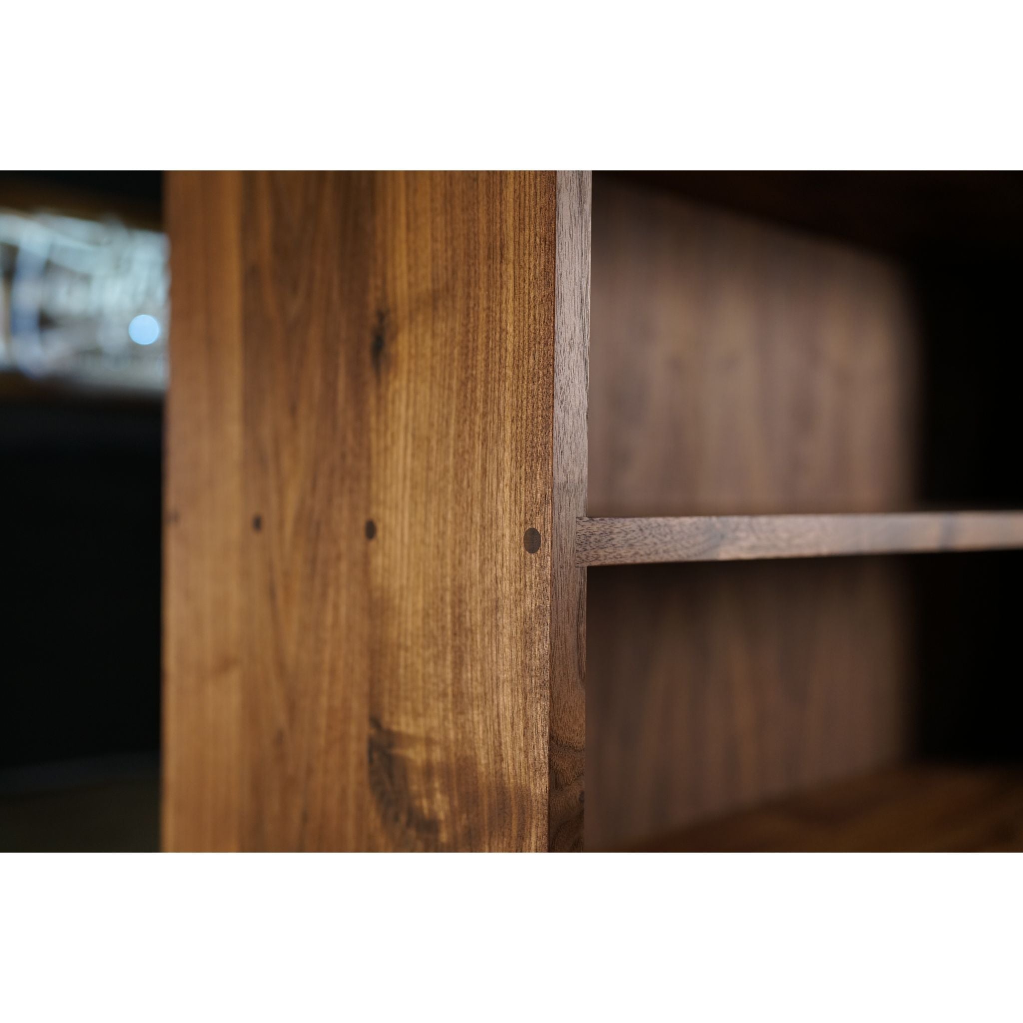 Fullstack Bookcase Double Wide BC04 Closeup View by Tomfoolery Wood Co