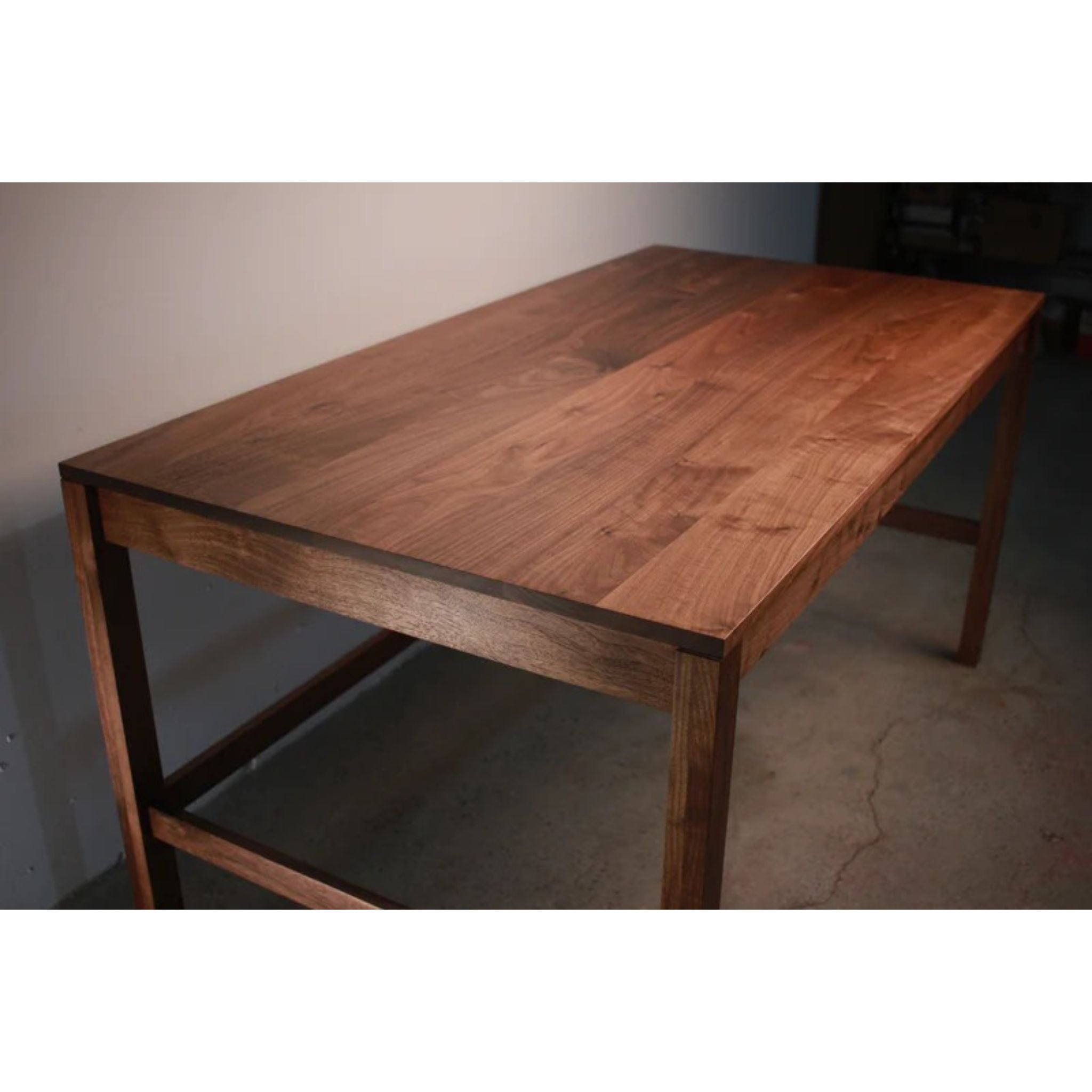 Ghooray Desk DK03 Top Side View by Tomfoolery Wood Co