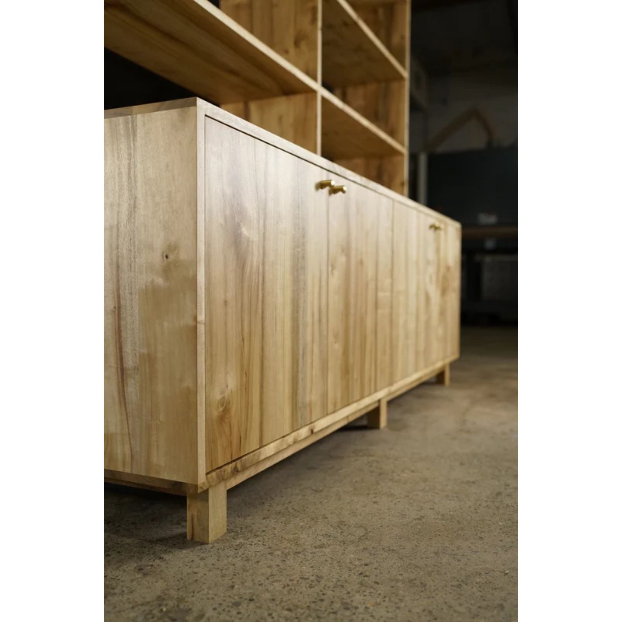 Gilles Hutch 2.0 72 W HU03 Door Left Side View by Tomfoolery Wood Co