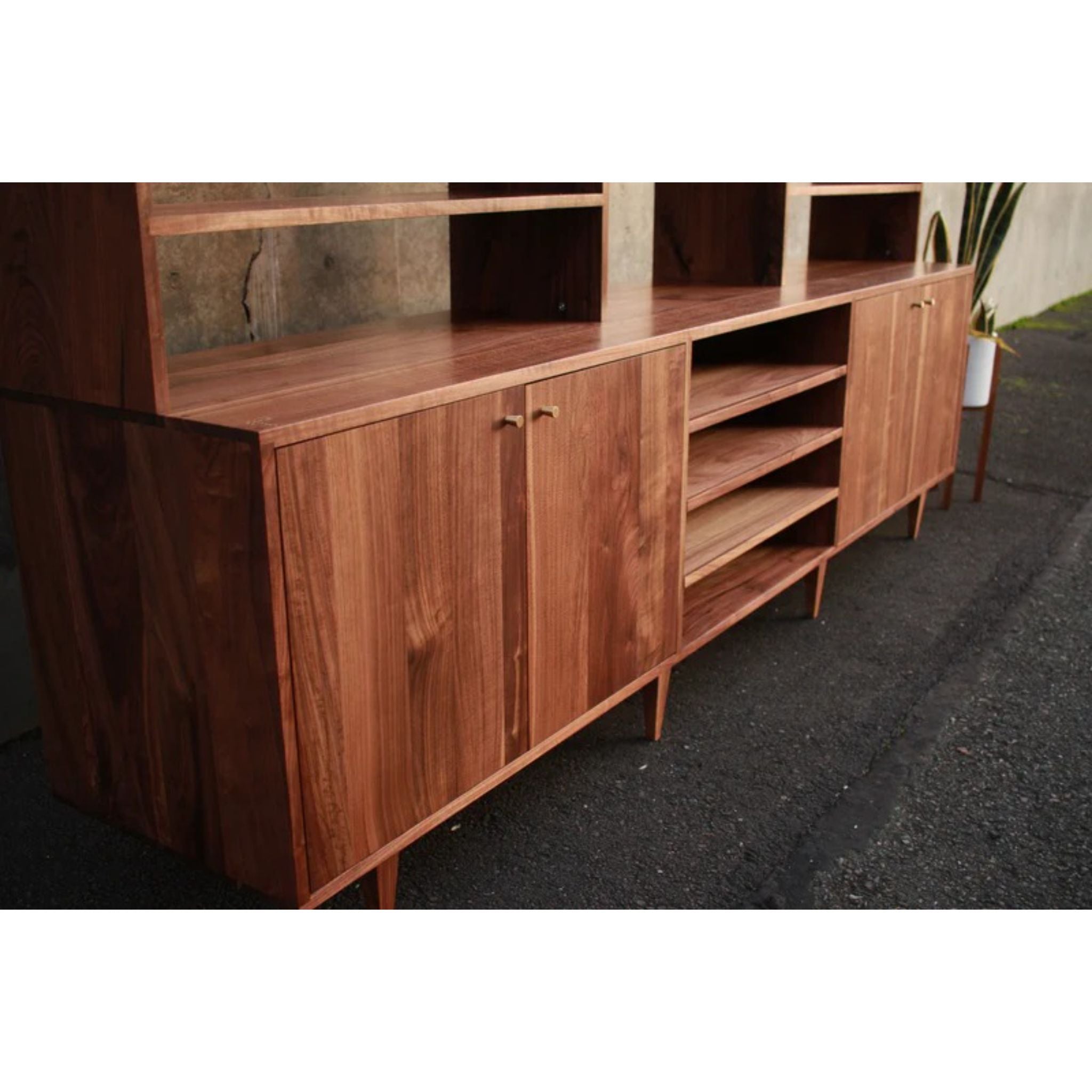 Gilles Hutch HU08 Left Lower Side View by Tomfoolery Wood Co