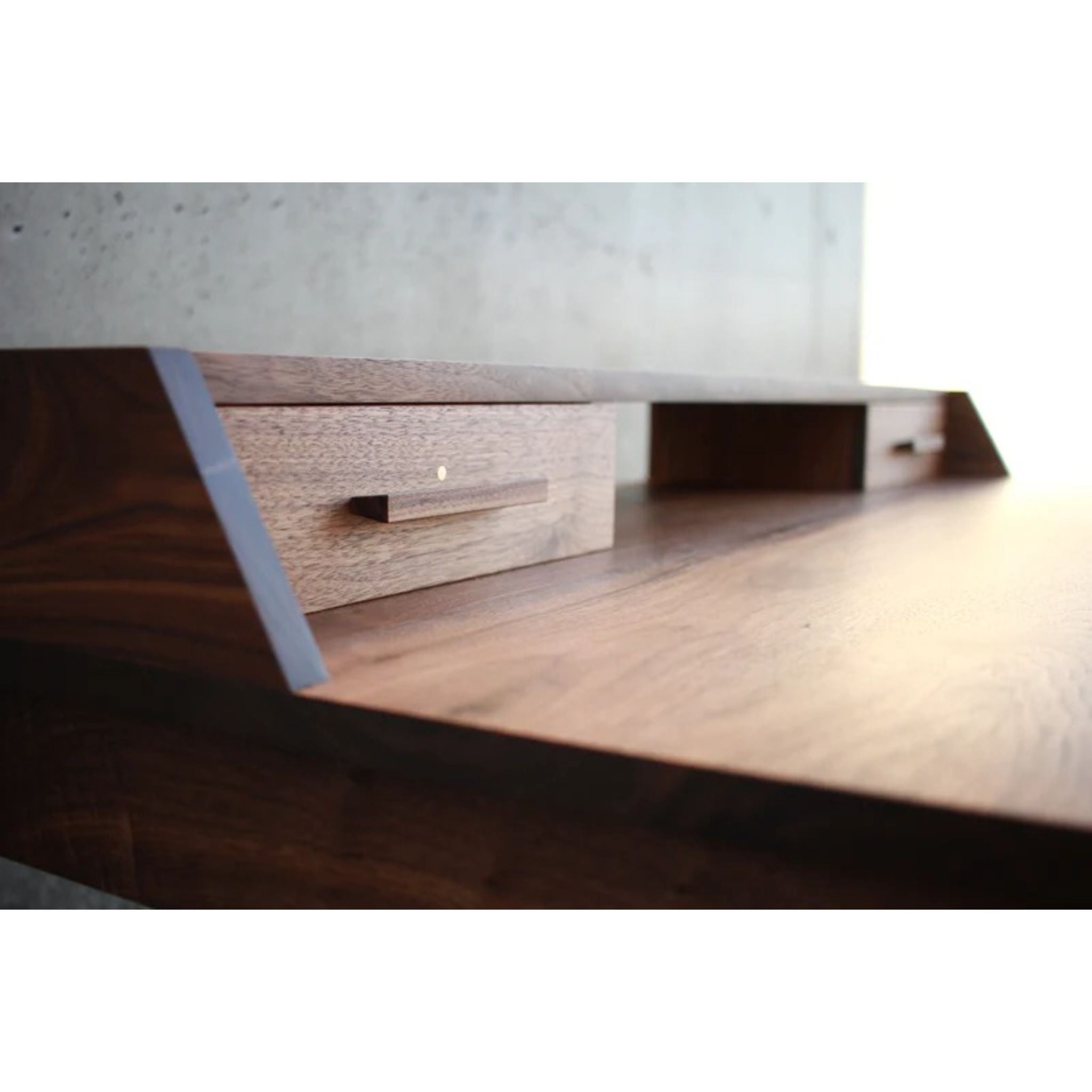 Gordon Standing Desk DK04 Closeup View by Tomfoolery Wood Co