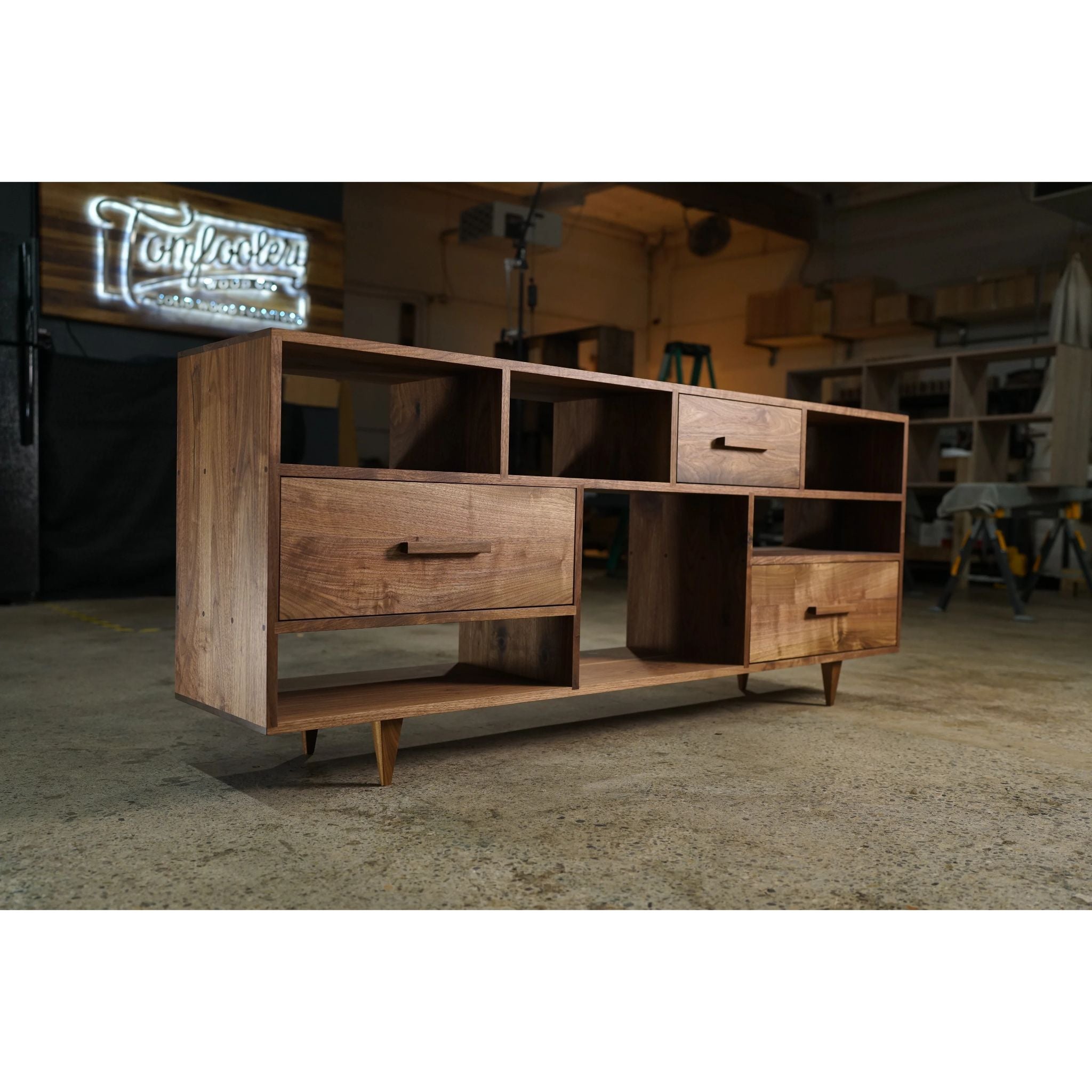 Guenther Console CN64 Full View by Tomfoolery Wood Co