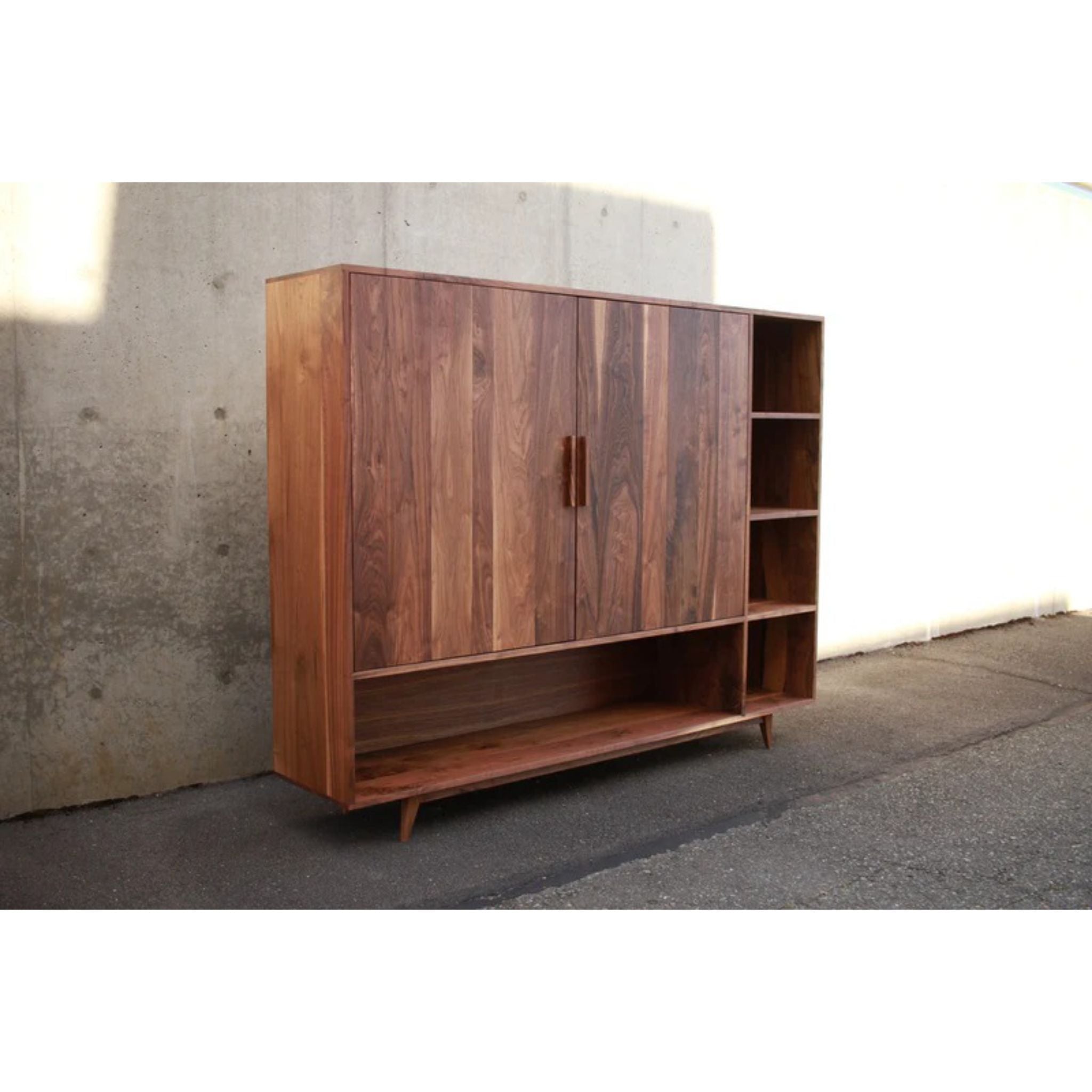 Haigh TV Console CN42 Full View by Tomfoolery Wood Co