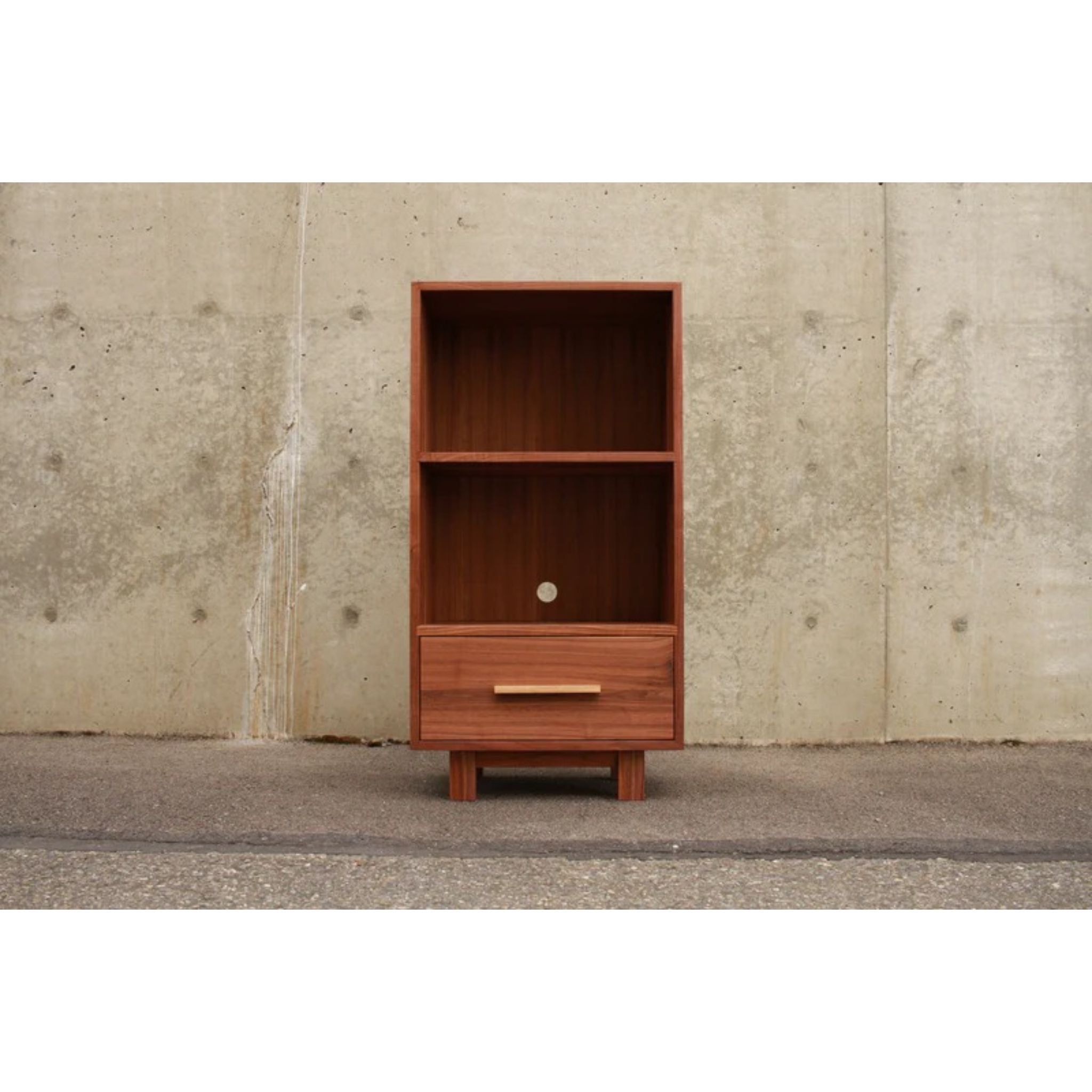 Halfstack Bookcase (Alt) BC17 Front View by Tomfoolery Wood Co