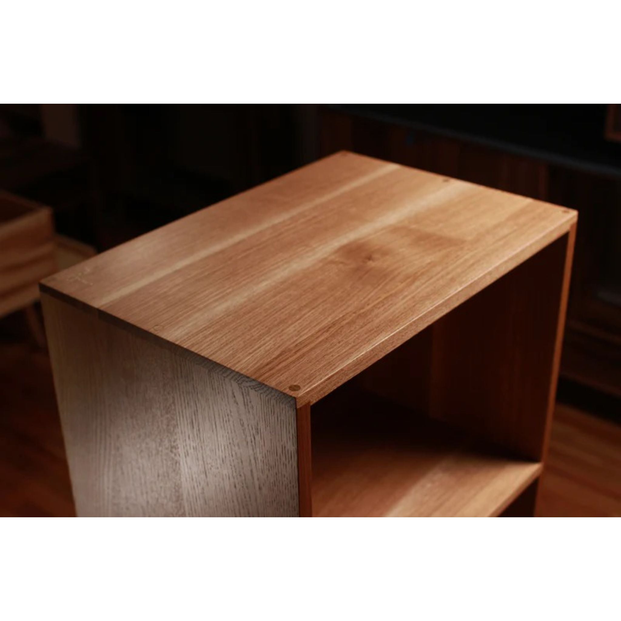 Halfstack Bookcase BC15 Top Left Side View by Tomfoolery Wood Co