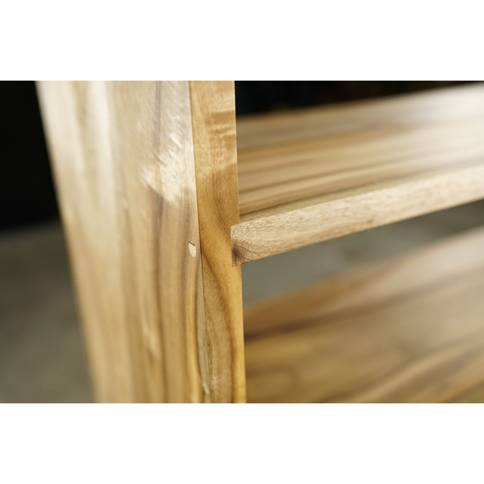 Halfstack Bookcase Triple Wide BC03 Closeup View by Tomfoolery Wood Co