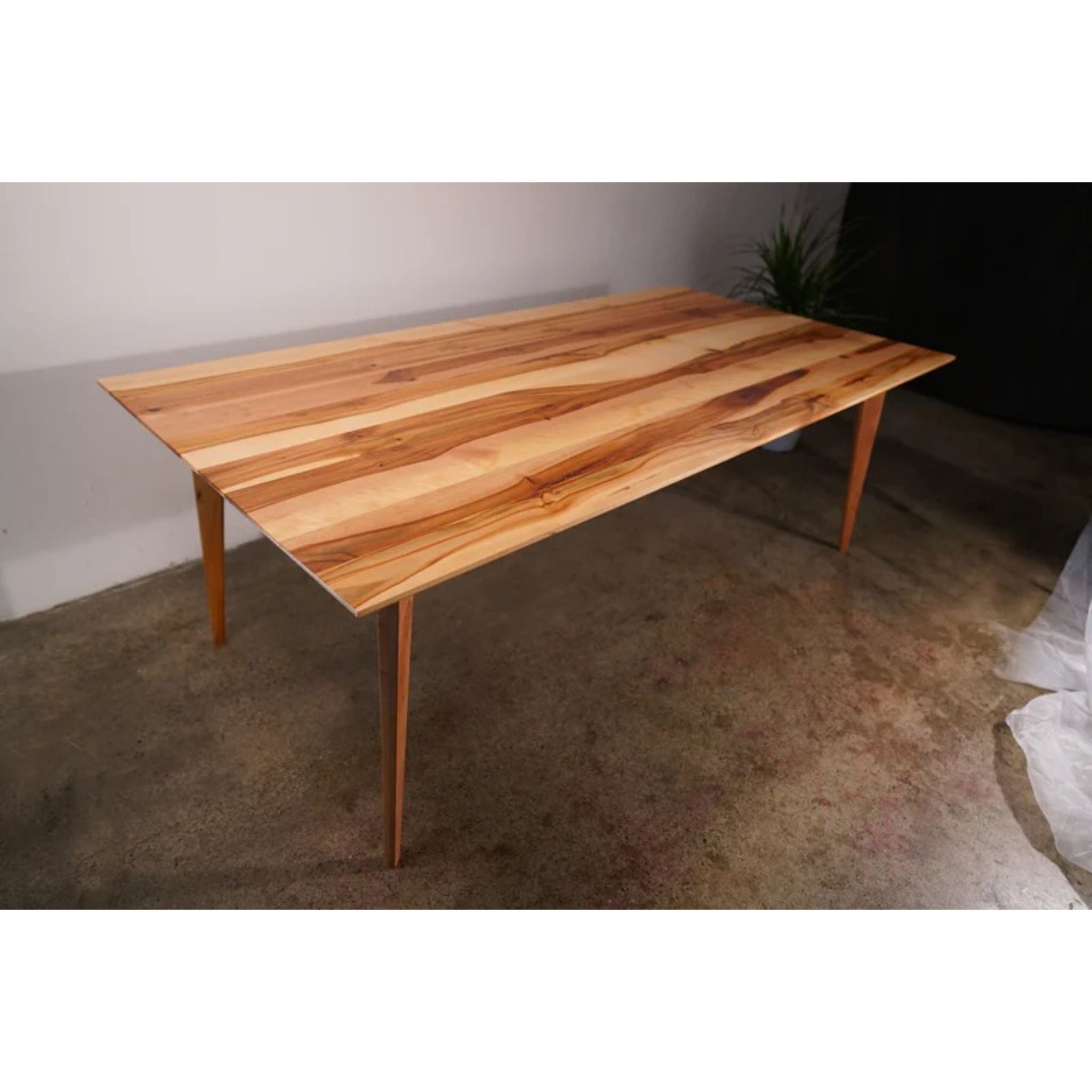 Harwala Dining Table 84 W TB14 Full View by Tomfoolery Wood Co