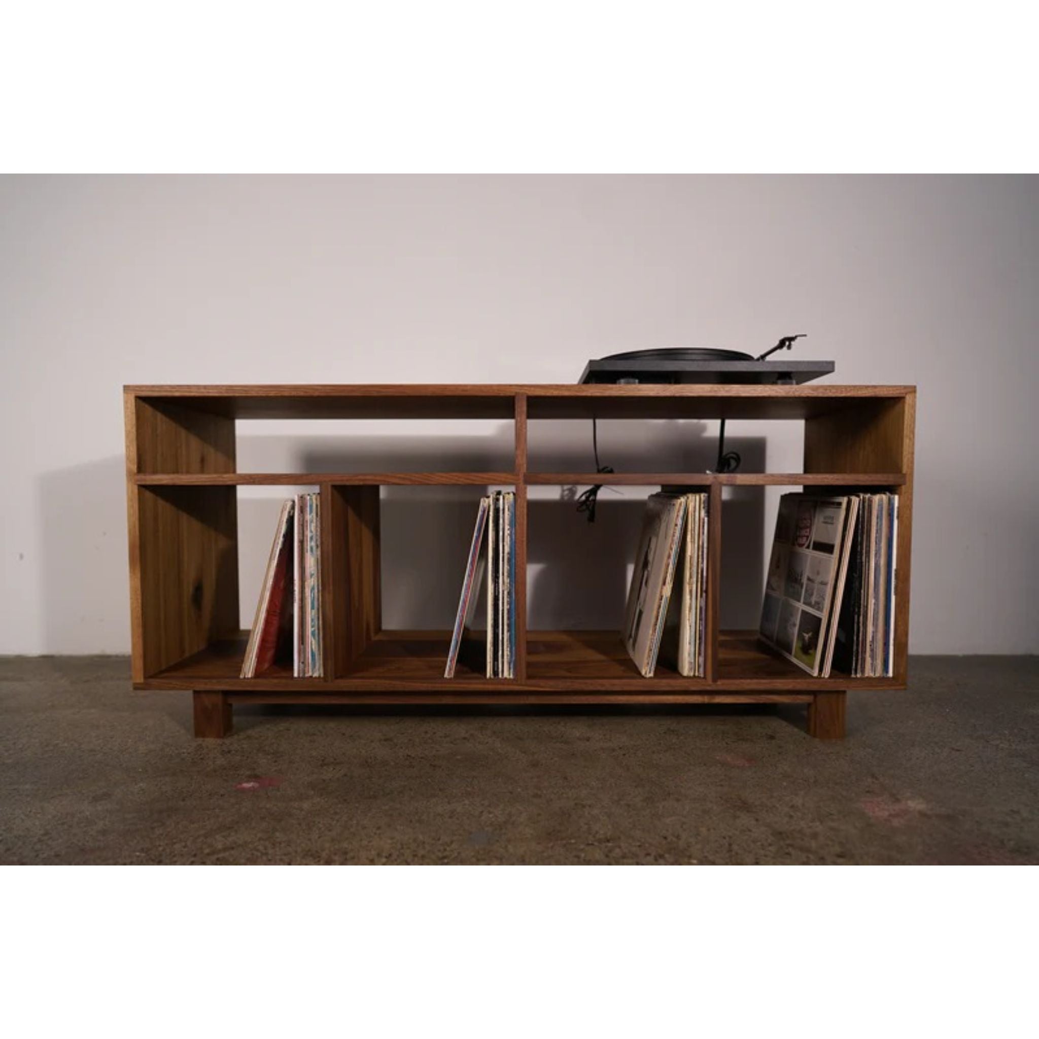 Heath Vinyl Console CN89 Full Front View by Tomfoolery Wood Co