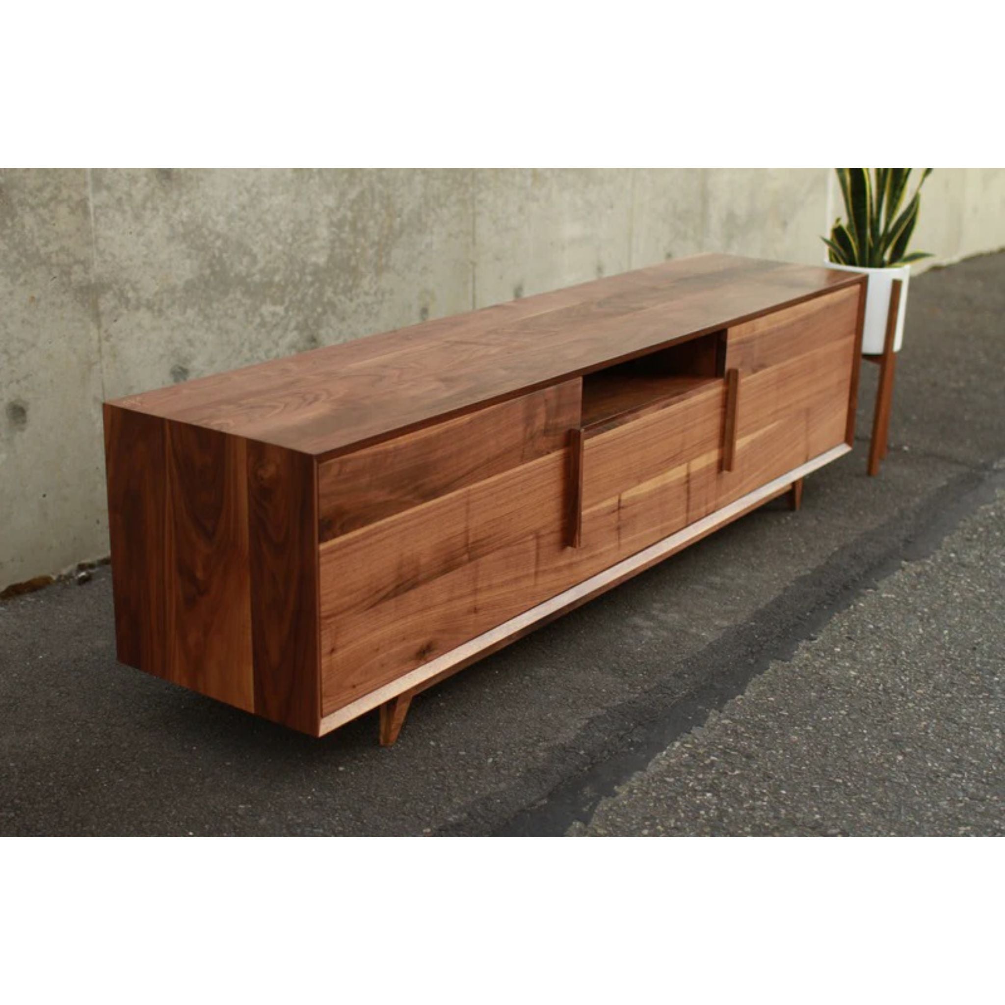 Hein Modern Console 2.0 CN74 Top Side View by Tomfoolery Wood Co