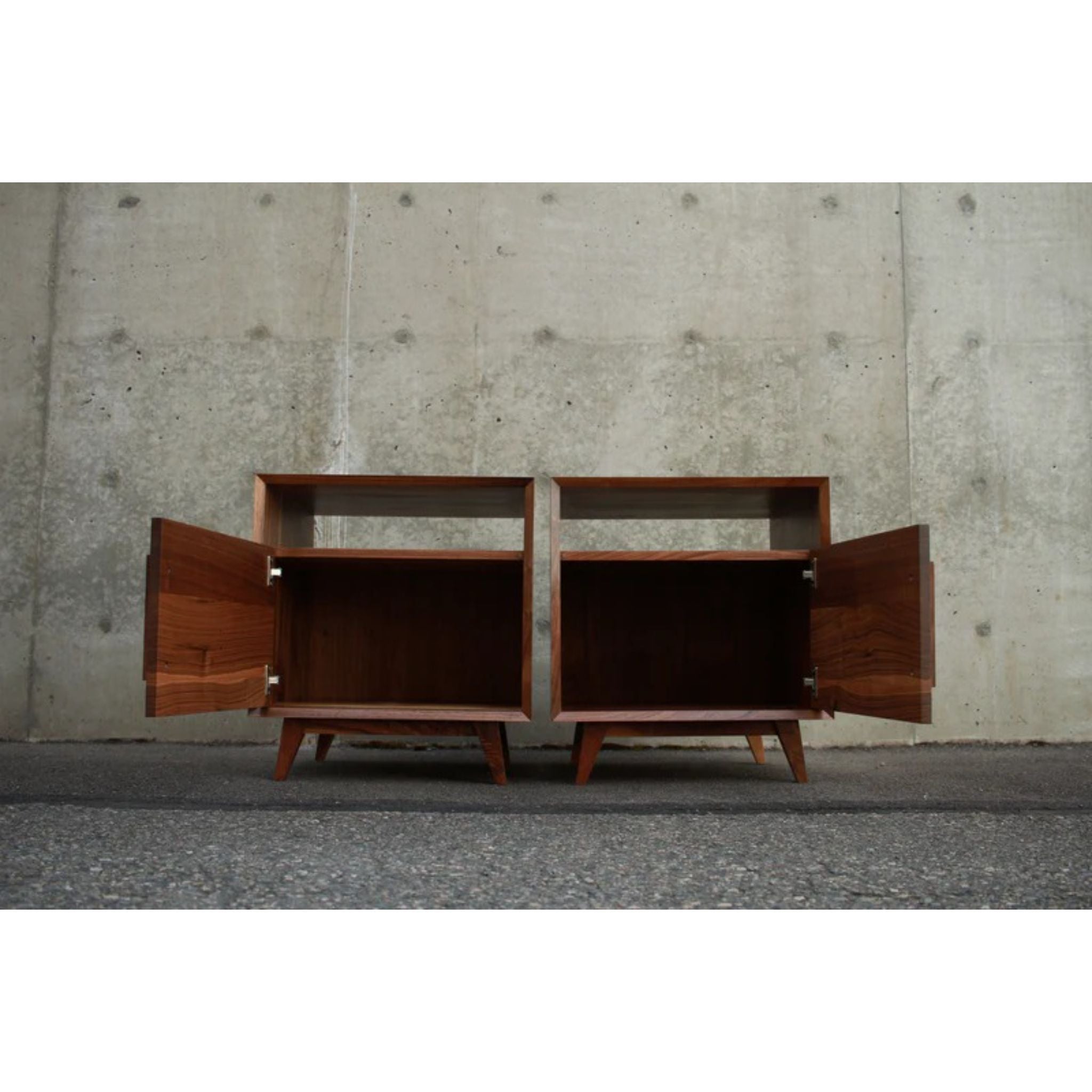 Hein Nightstand End Table ET10 Front View by Tomfoolery Wood Co