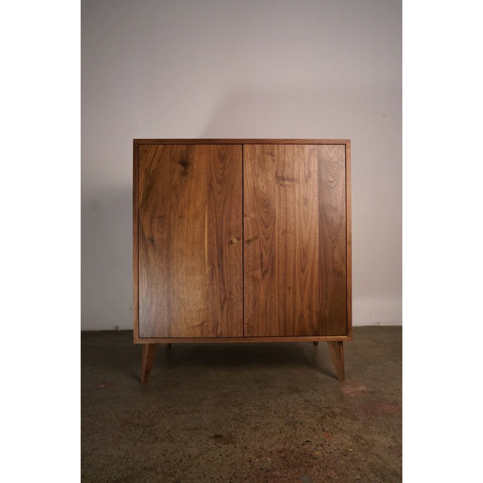 Hirtzel Bar Cabinet BR06 Front View by Tomfoolery Wood Co