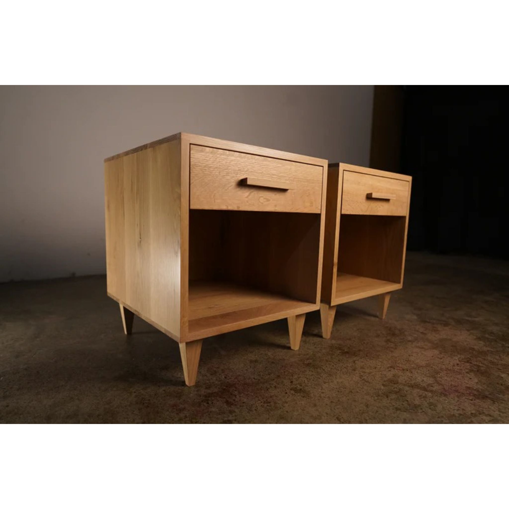 Howe Nightstand / End Table ET04 Side View by Tomfoolery Wood Co
