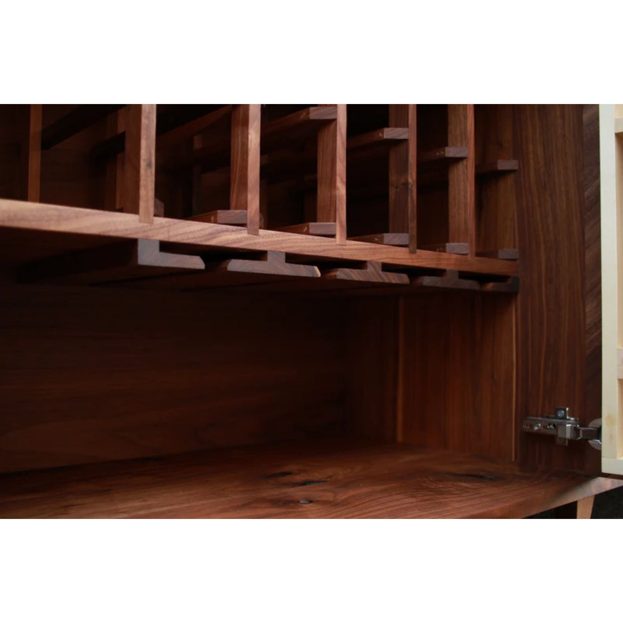 Jocson Wine Bar BR16 Inner Closeup View by Tomfoolery Wood Co 