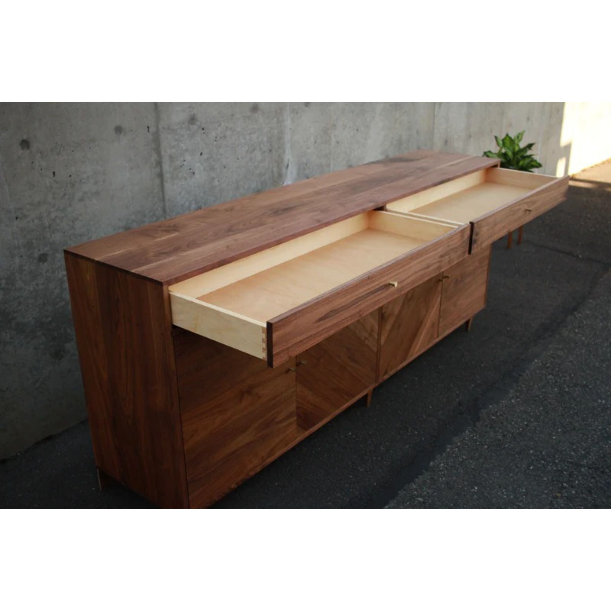 Jocson Wine Bar BR16 Opened Drawers View by Tomfoolery Wood Co 